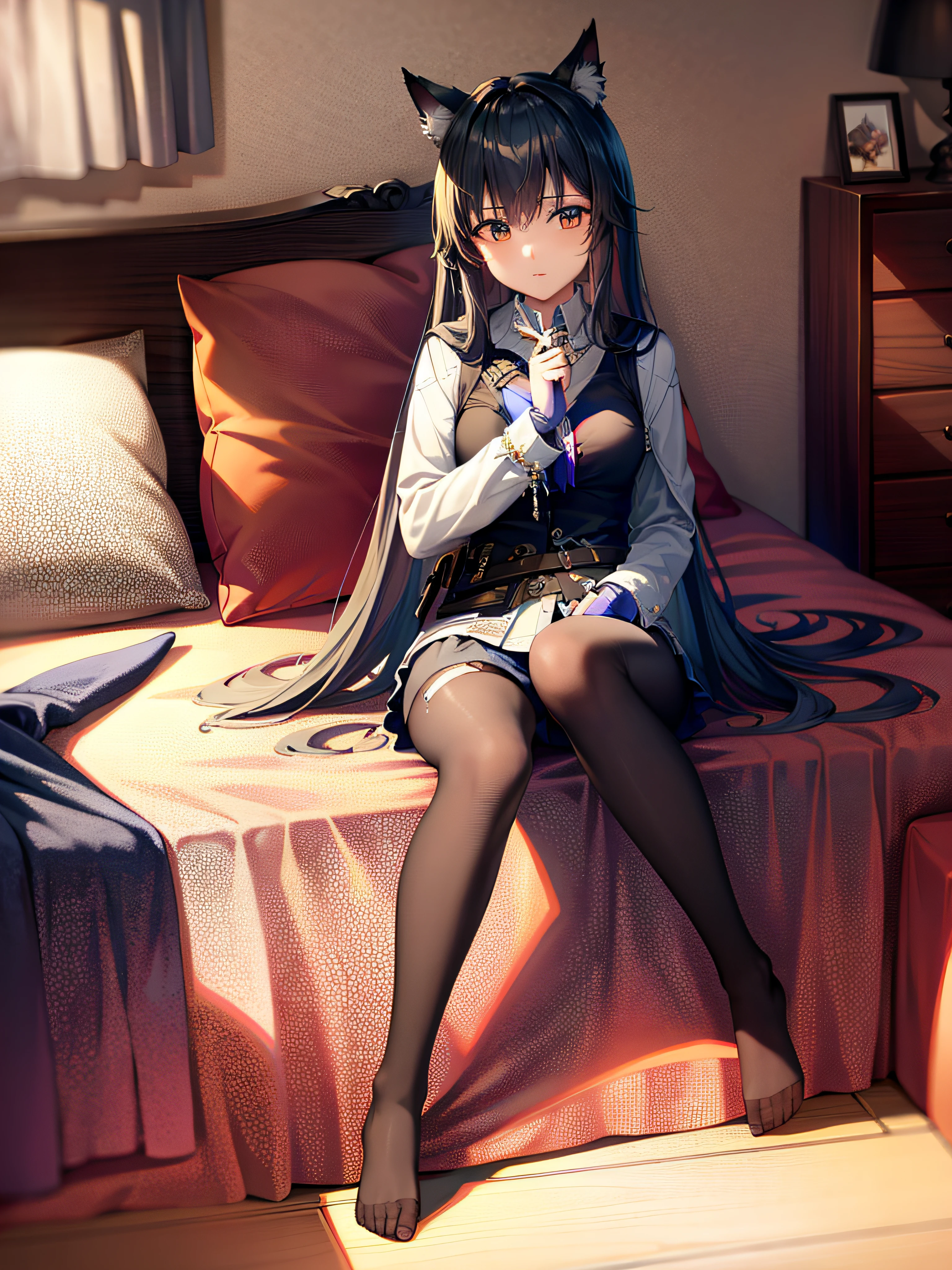 （8k， RAW photos， High sensitivity， best qualtiy， tmasterpiece， hyper HD， realisticlying： 1.25）Go to bed，eye closeds，Bedrooms，sobu，Hide in bed