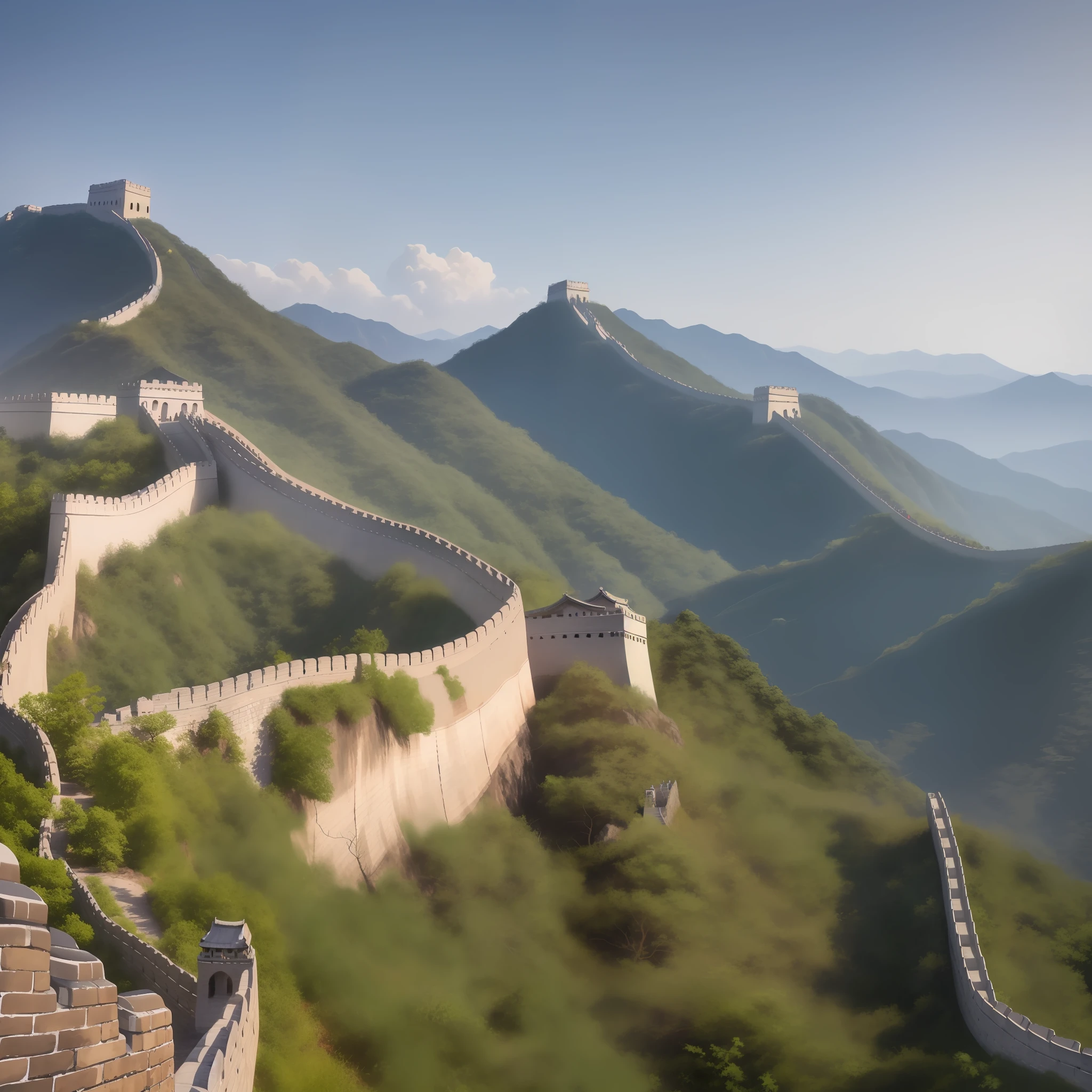 The uninhabited Great Wall of China