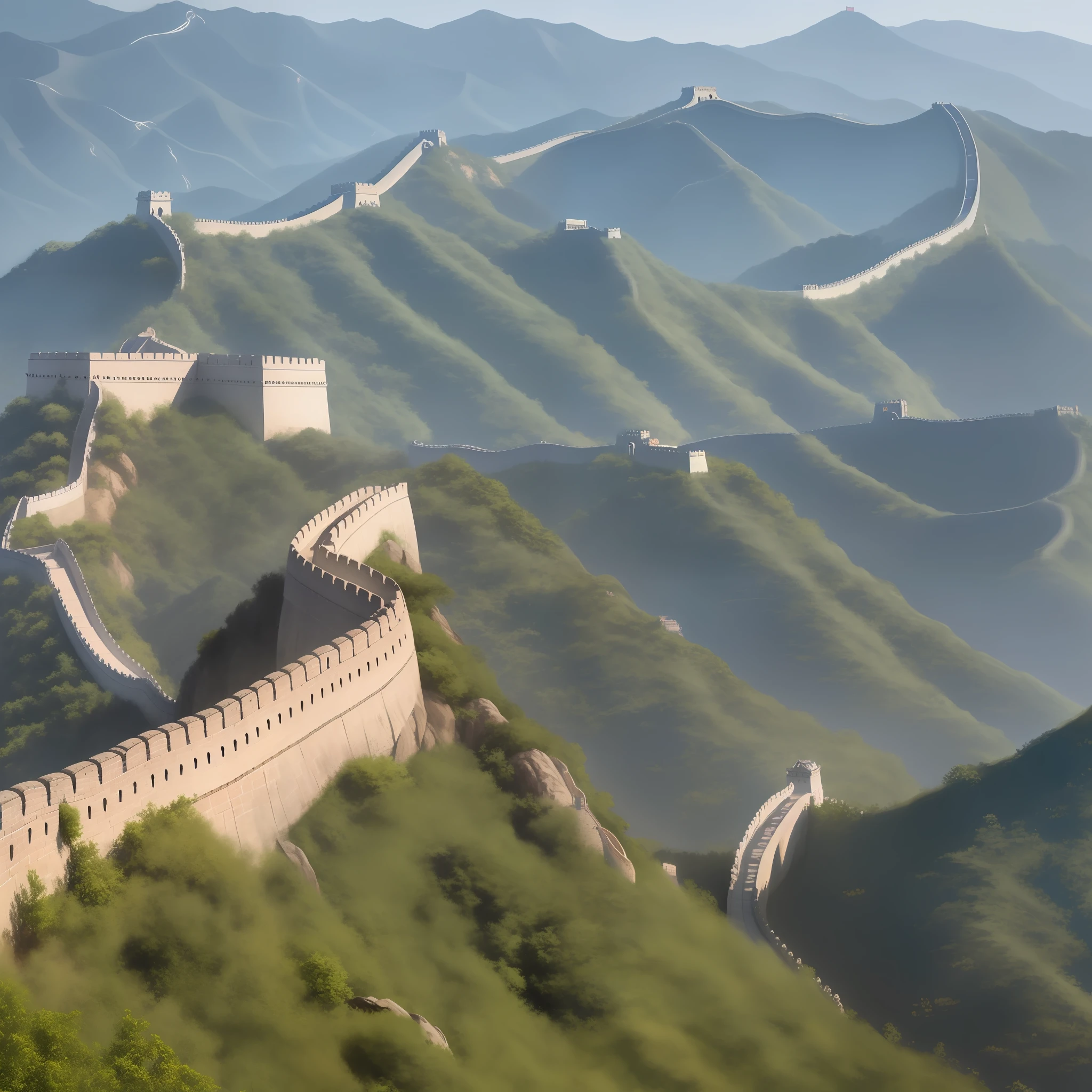 The uninhabited Great Wall of China