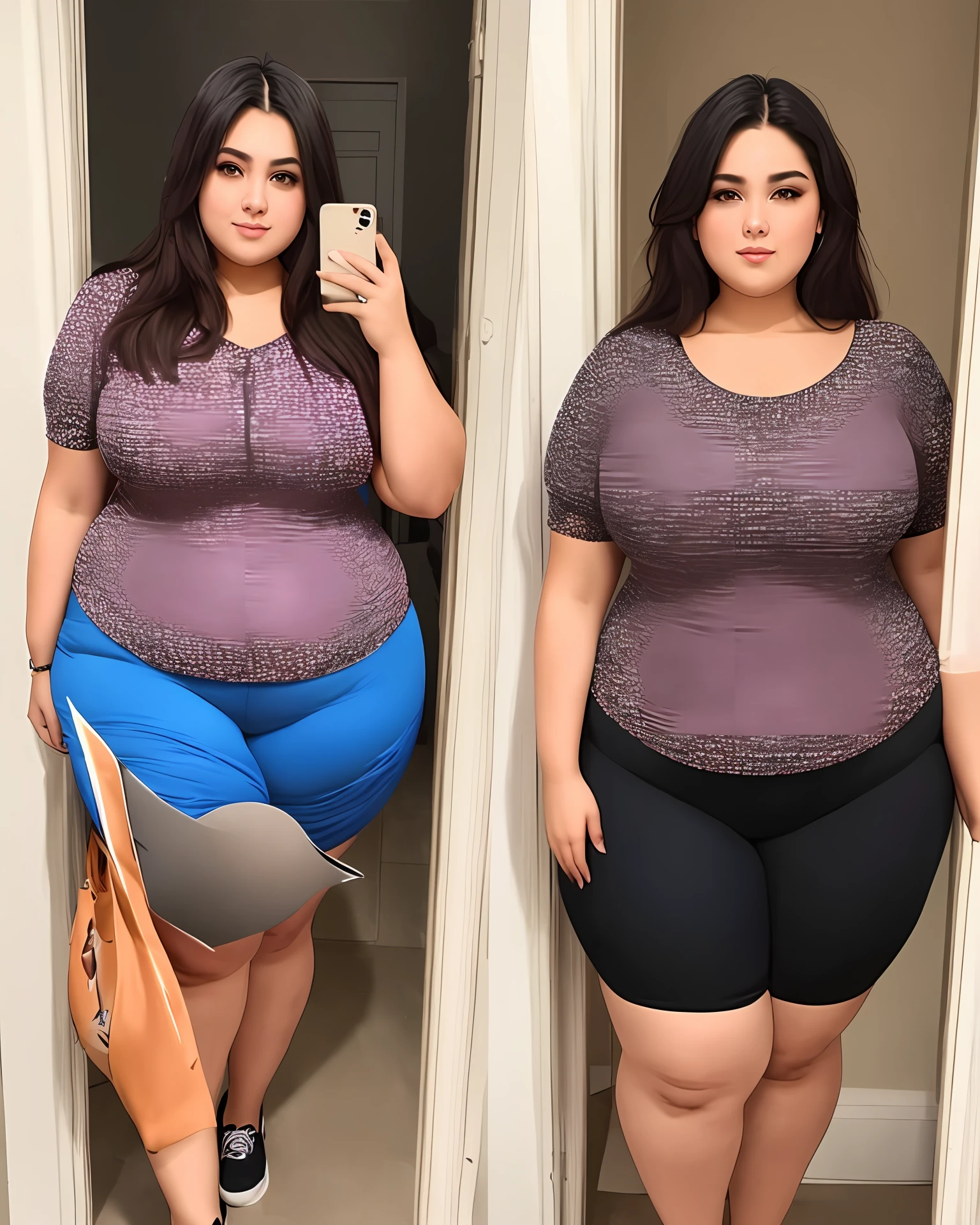 Plus size, 160cm, 130 kg, cabelo castanho, mulher, brasileira