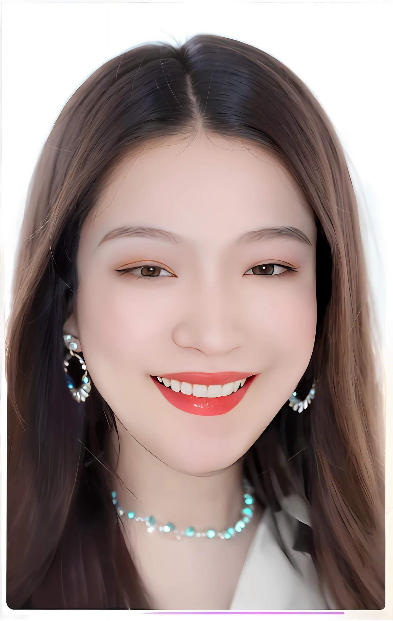 Sapphire necklace with earrings