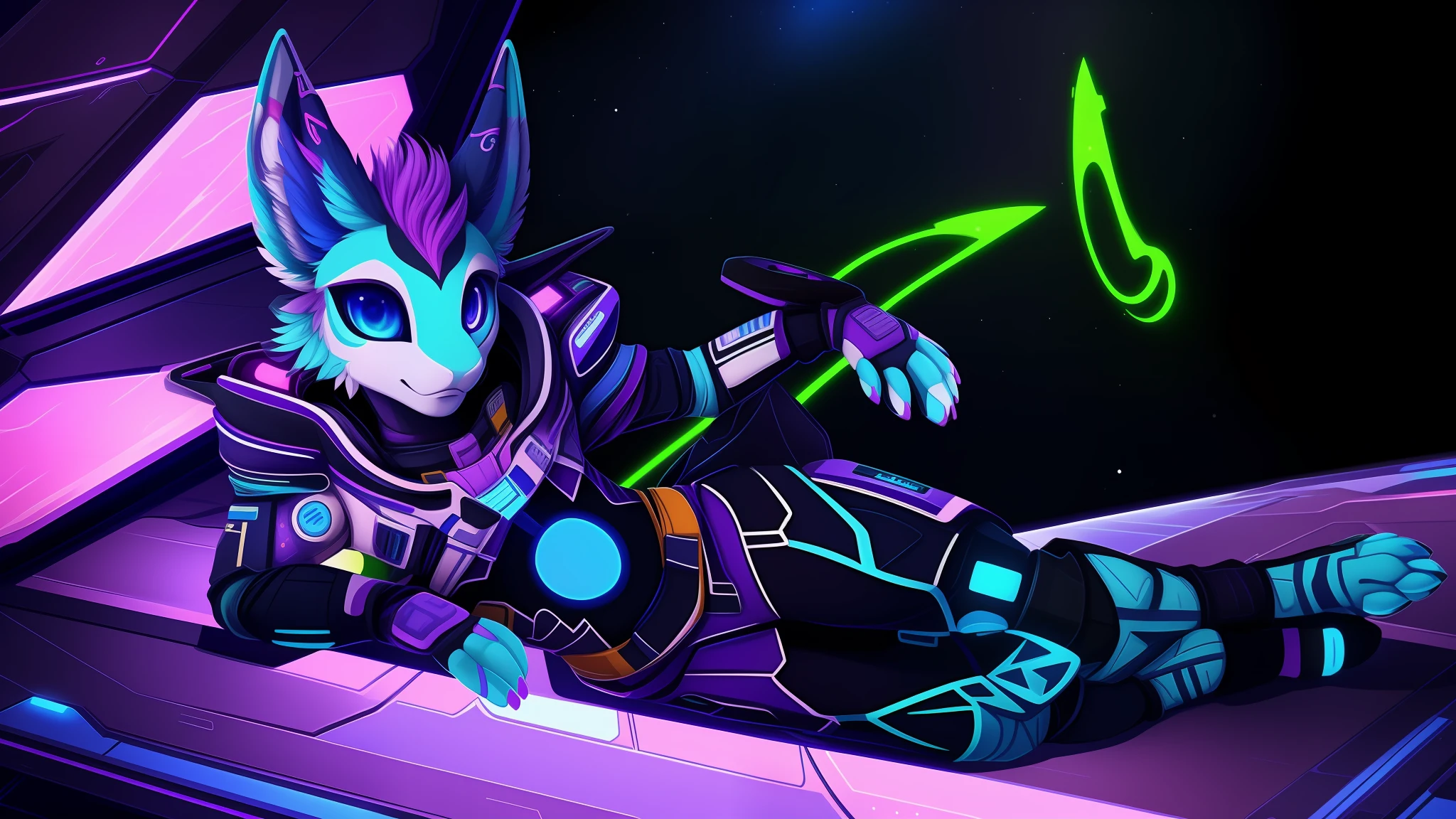 there is a cartoon picture of a avali dressed in a space suit, weirdcore voidpunk fursona, furry furaffinity, furry character, fursona wearing stylish clothes, furry fursona, generic furry style, fursona!!!!, in a space cadet outfit,