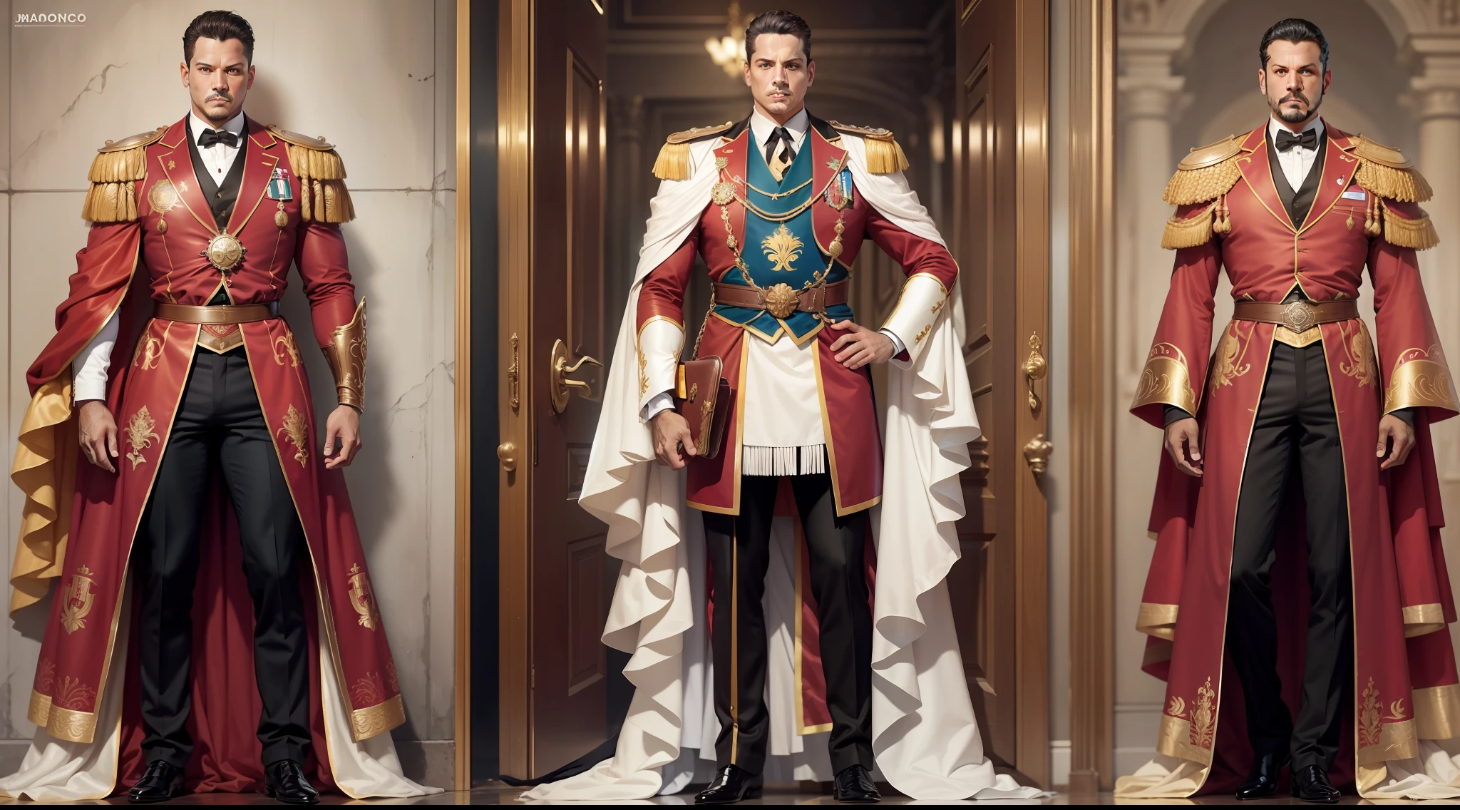 imperador julio cesar escrevendo com trajes antigos de roma