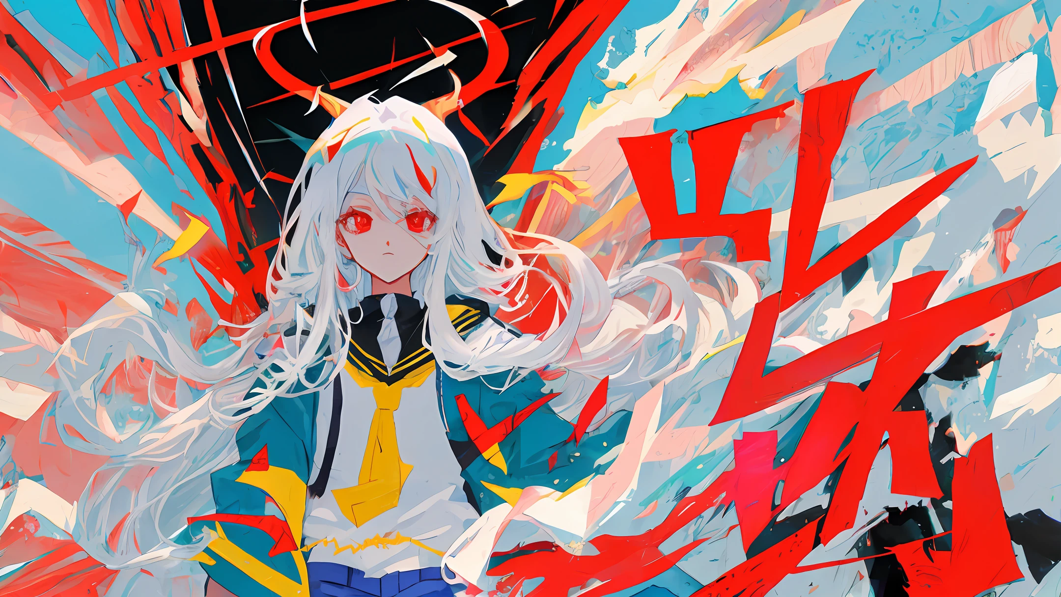 ((Alta qualidade)) (anime)) ((garoto)) ((corpo inteiro)) ((cabelo branco)) ((demonio))