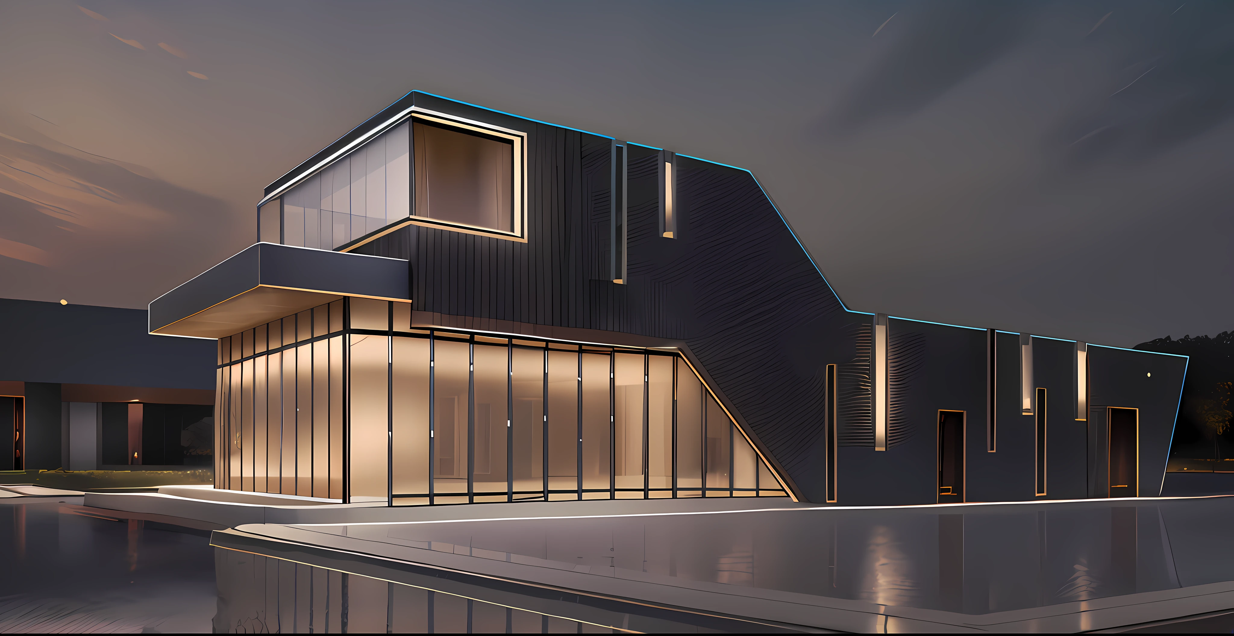 Front façade renderings,Pubic area is clear,highly accurate,realisticlying,high qulity,Bright light,simplebackground,Natural colors,The right proportions,morden style,no shade,There are no intersection lines between models.There are more greenery around the building