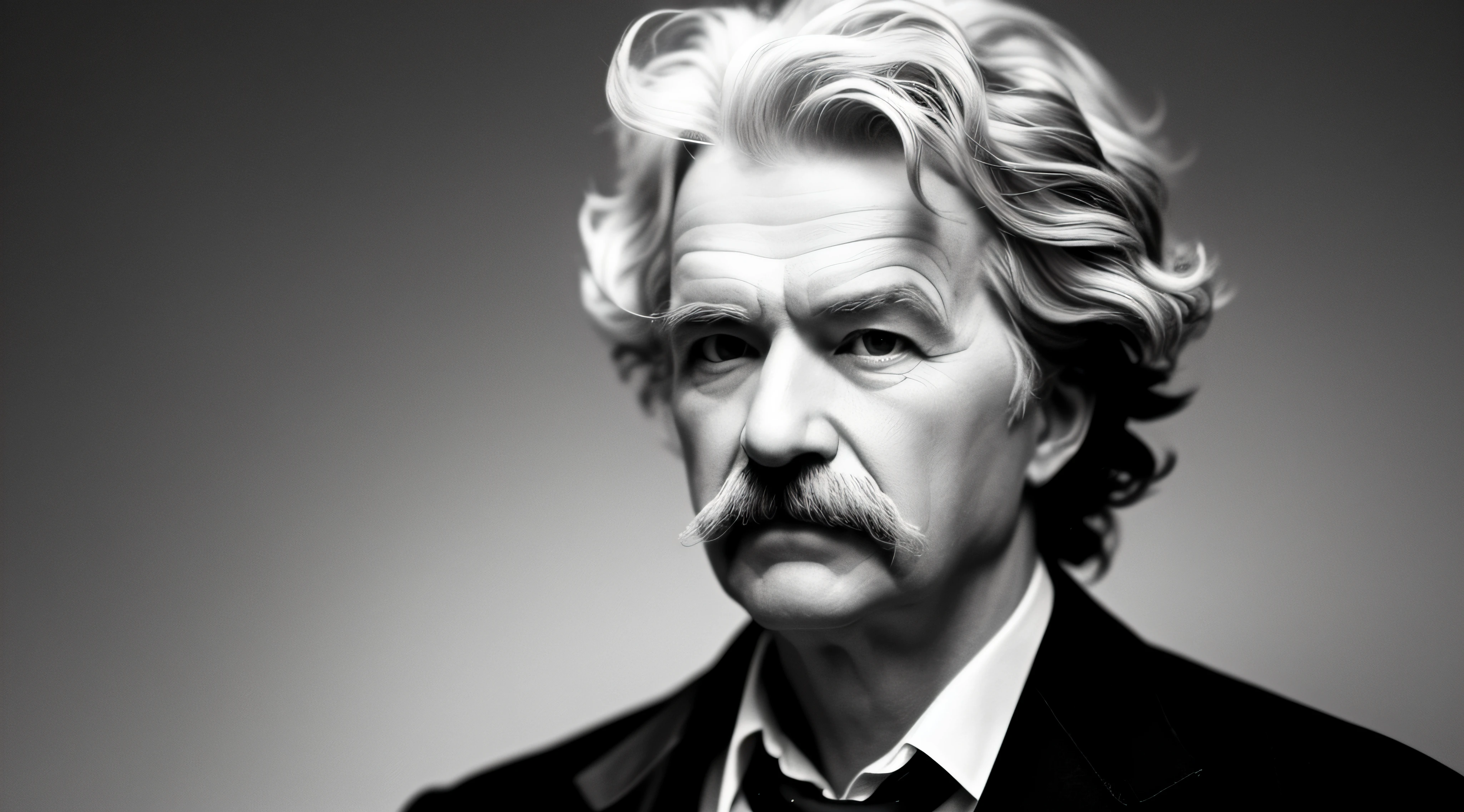 Mark Twain, with clarity effect and impressive contrast