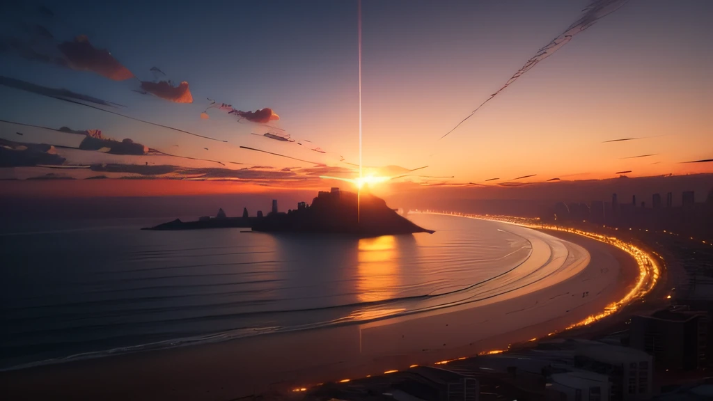 beautiful mocê at sinematographic sunset, 8k