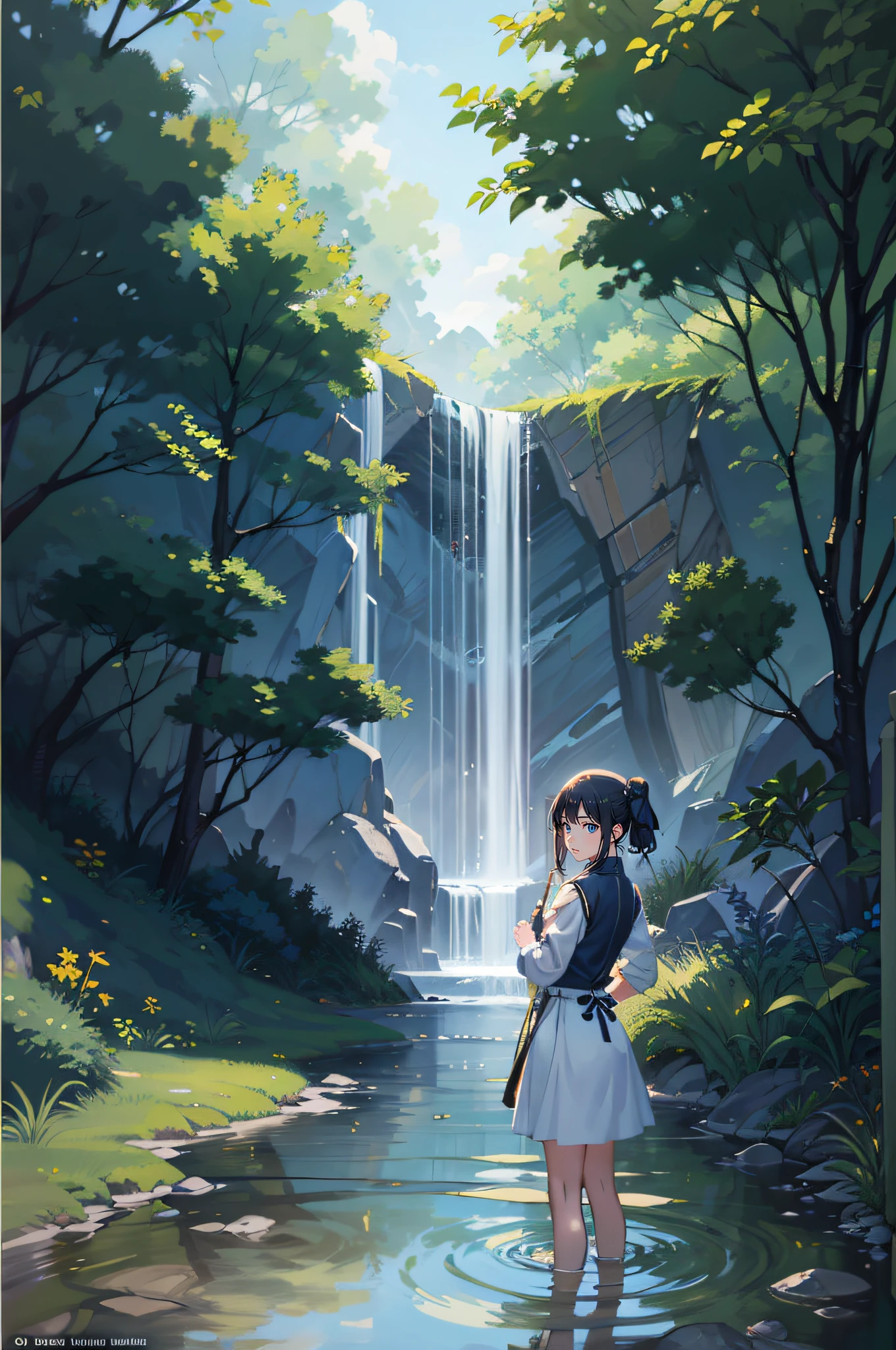 Best quality,Masterpiece,Extremely detailed Cg Unity 8K wallpaper,offcial art, (Realistic:1.2),1girll,Solo,Outdoors,looking at viewert,1girll,Solo,Outdoors,looking at viewert,by Murakami, author:Murakami Kagura,