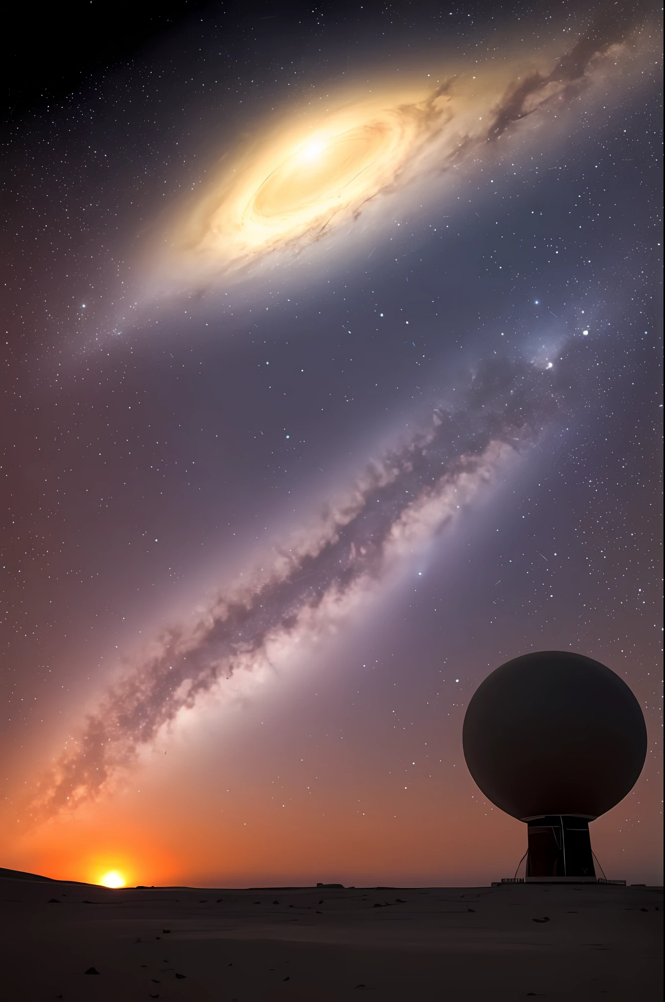 No universo infinito, observing a singularity in outer space. Uma obra de arte ultra realista que retrata a grandiosidade e beleza do cosmos, with a dazzling galaxy and subtle colors, but which still convey a sense of mystery and fascination. Allow yourself to contemplate this epic scene and let your imagination soar beyond the stars."