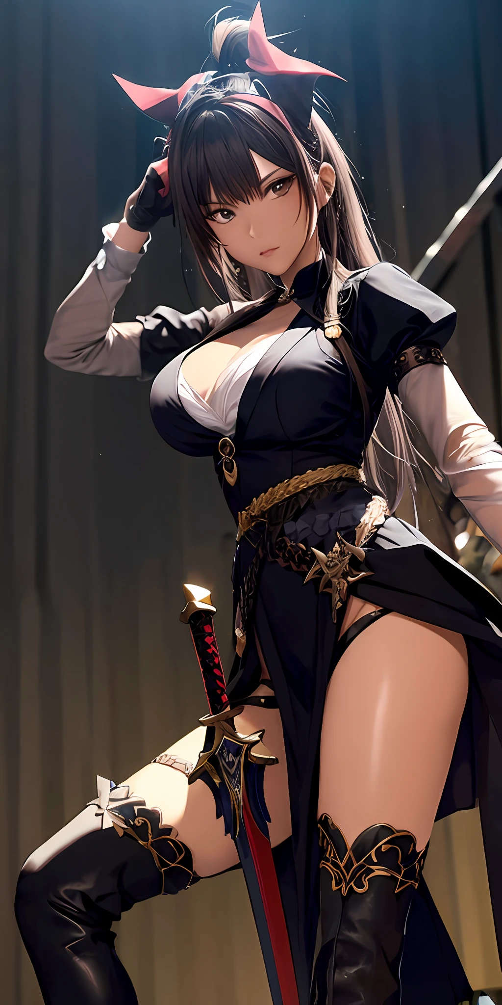 blacksilk,With a glowing sword at his waist,Raised sexy