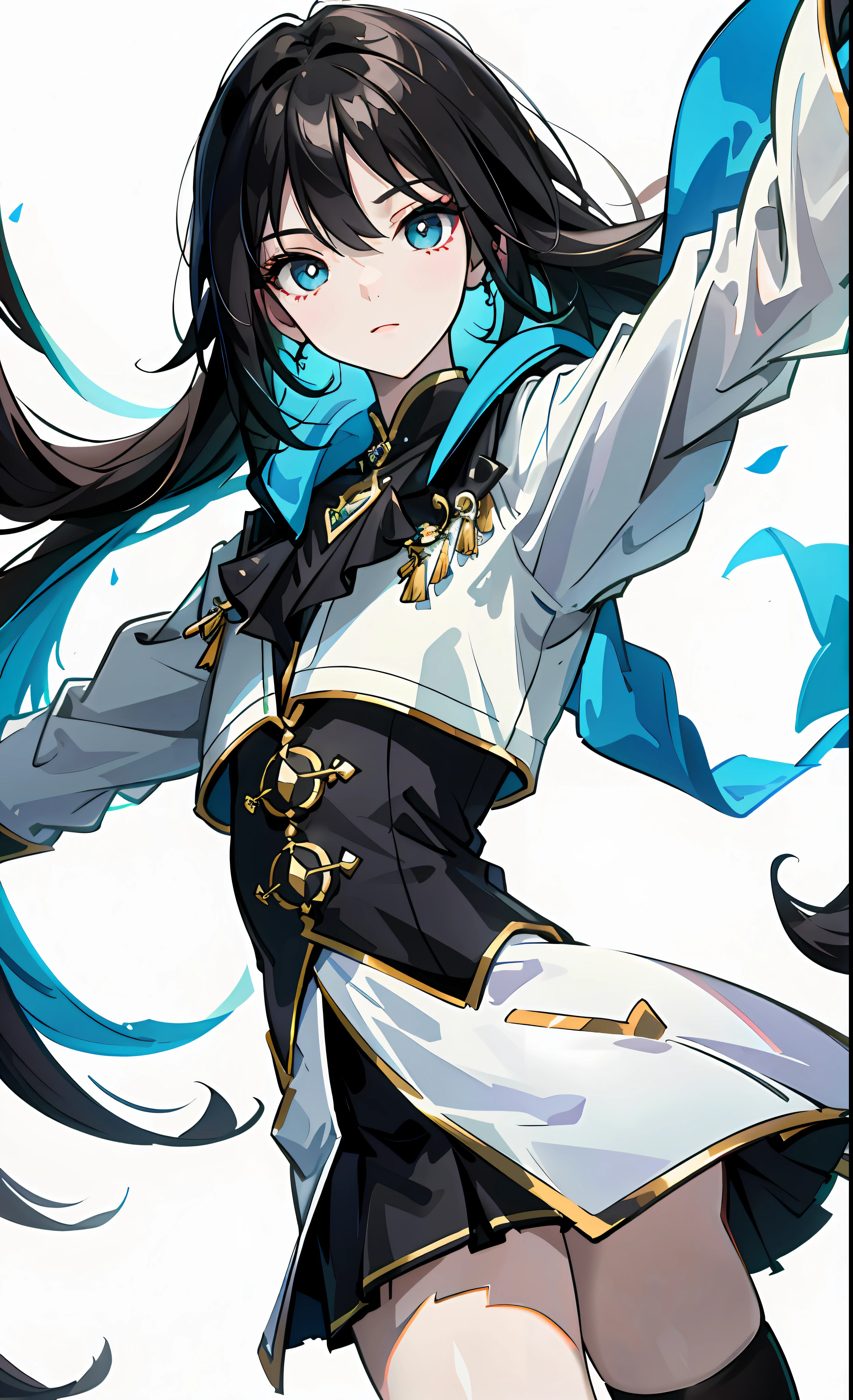 ((masterpiece)), ((high detail)), 1girl, ((ultra-detailed)),((delicate face)), 美丽细致的眼睛，Gradient hair，Hair between the eyes，GSHead,1girl ,solo,purple hair, genshin_impact，black_background，