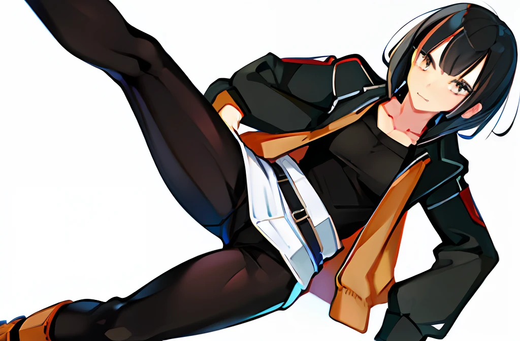 《attack on titans》mikasa ackerman，black hair black eyes，Beautiful face，High quality beauty，Nine-headed body proportions，Sexy stunner，The eyes are charming，The face is delicate，Wearing a short brown jacket，Wear leggings and black boots，The character is Ackerman Mikasa，Fine fine skin，Smooth skin，black hair black eyes，Beautiful face，Refine the face，Clear eyes，High quality beauty，Nine-headed body proportions，Sexy stunner，The eyes are charming，The face is delicate，Wearing a short brown jacket，Wear leggings and black boots
