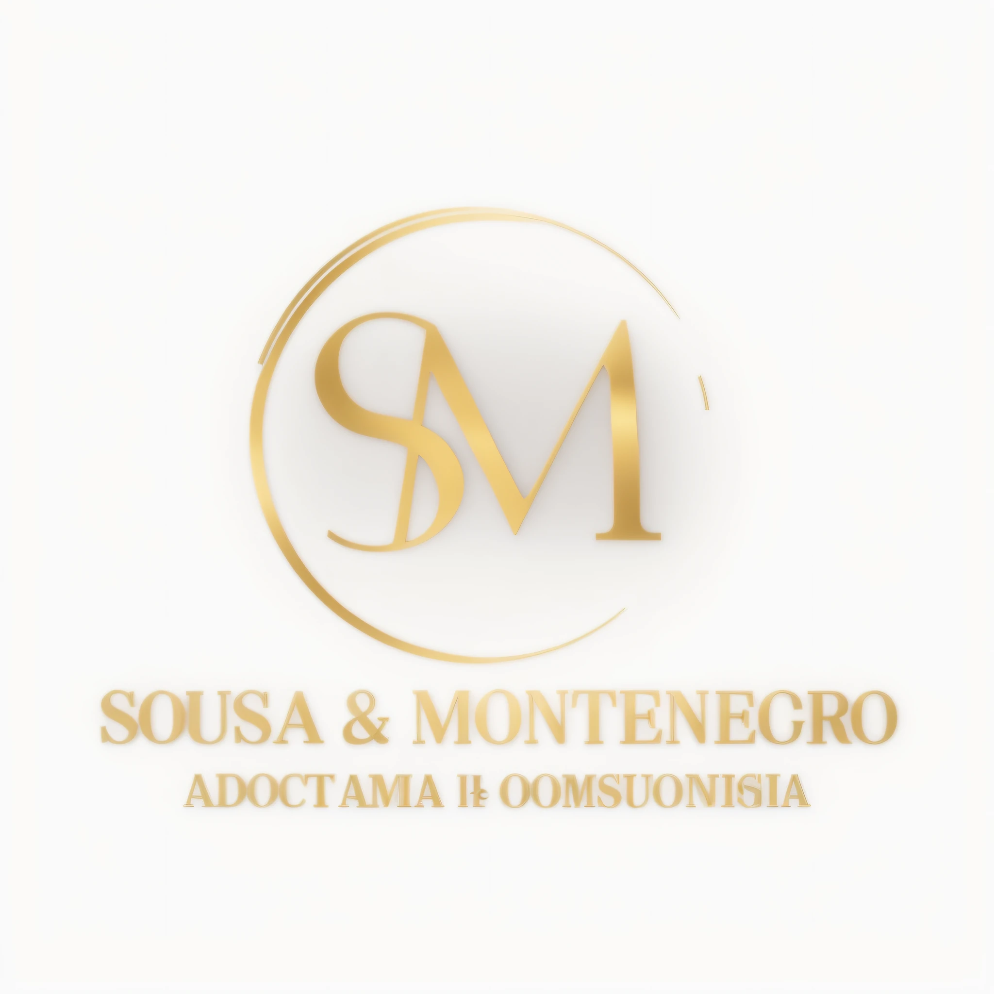 Conforme imagem, alta qualidade, 4k, ultra realistic, The text in the image is "Sousa & Montenegro". O texto logo abaixo diz: Advocacia E Consultoria (A D V O C A C I A E C O N S U L T O R I A). --auto