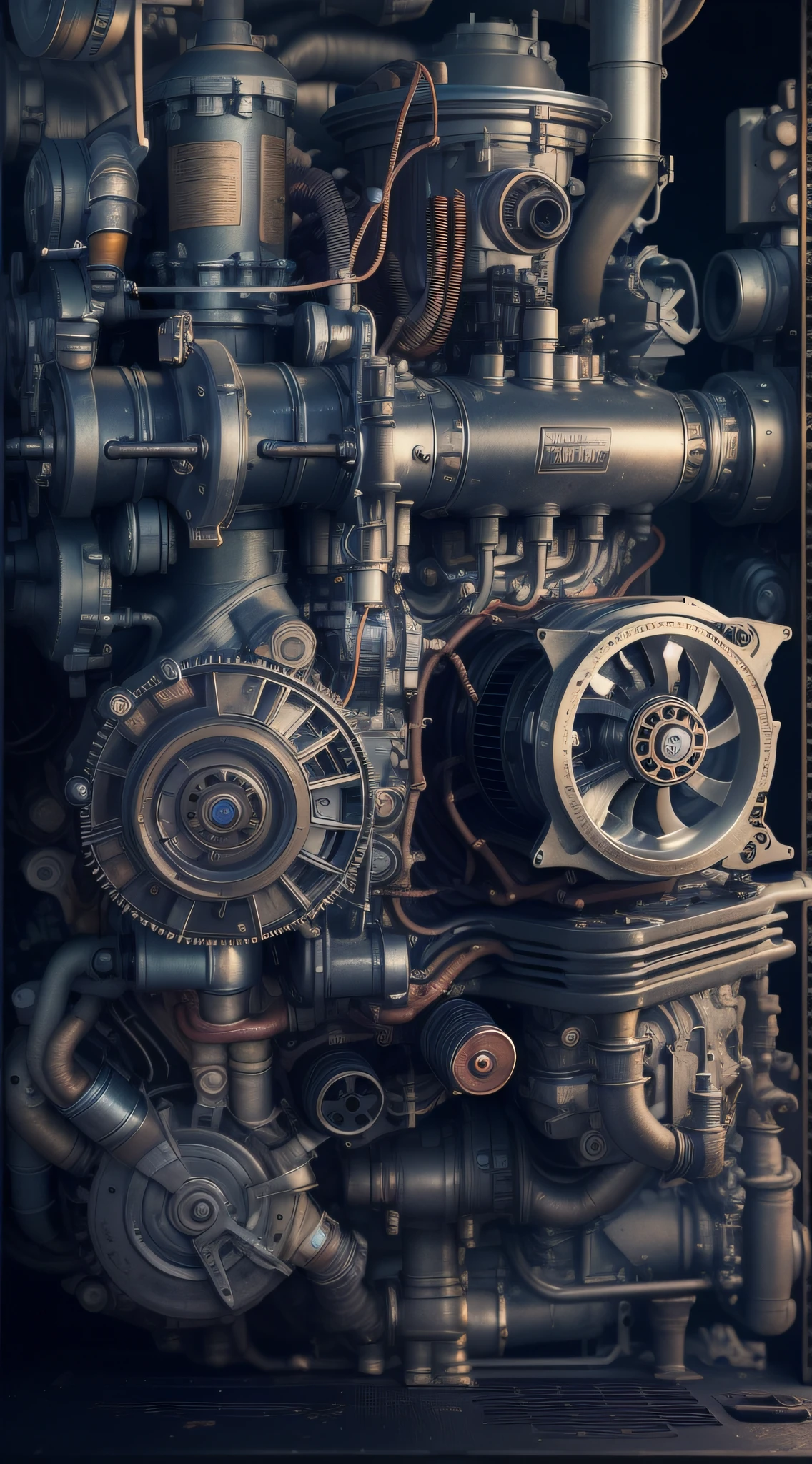 car engine, parts of car engine, dark background,high resolution,best quality resolution,hd,high quality,macro