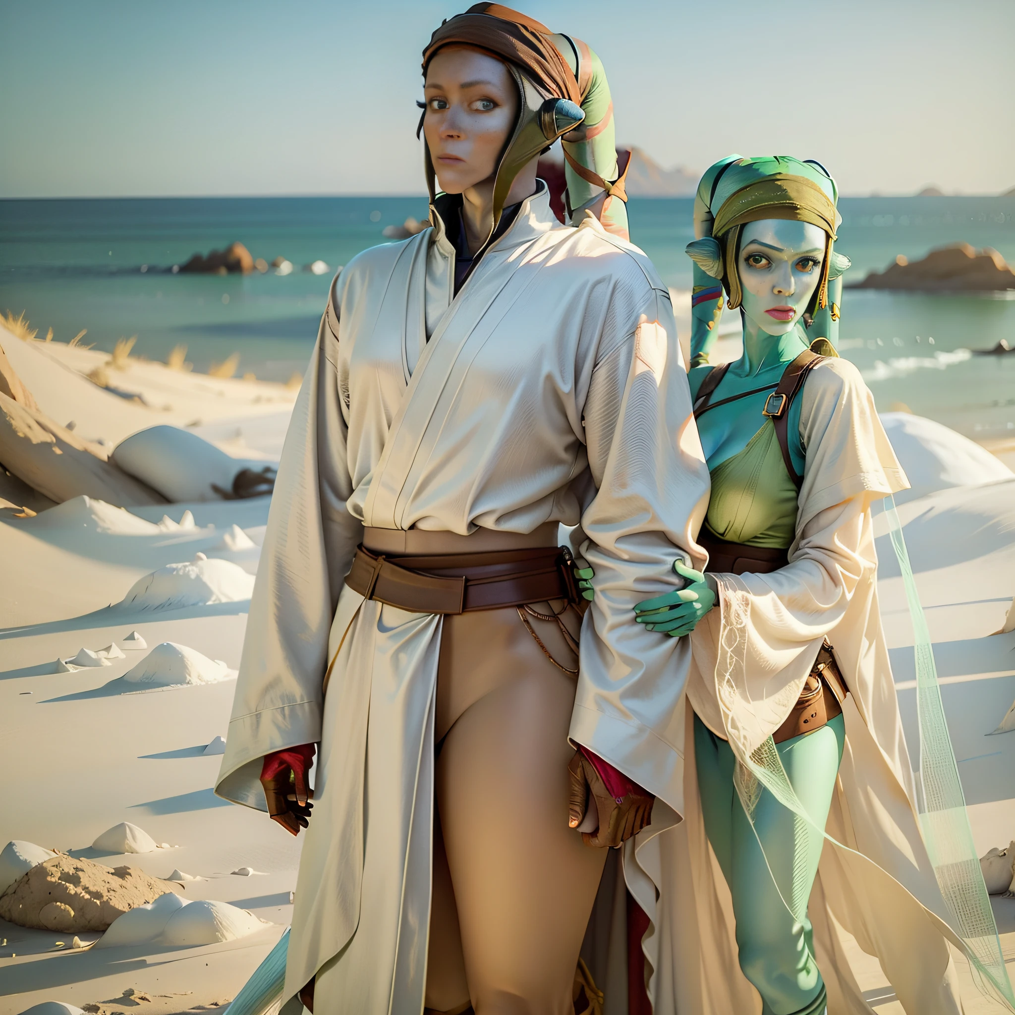 Twi'lek, Red skin, Green Eyes
