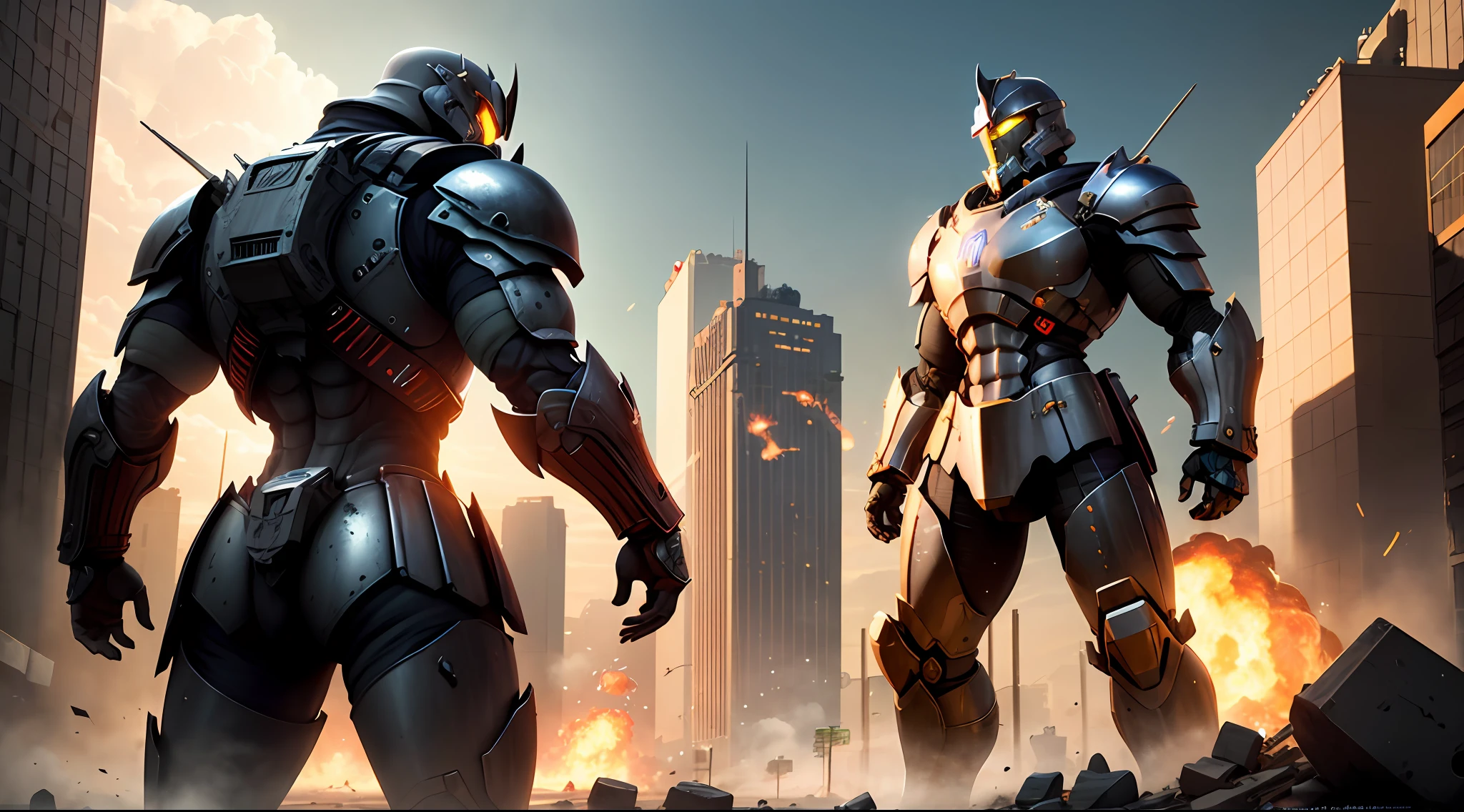 Masterpiece, Best quality, (((Photorealistic:1.4))), (High-quality 8K Unity 3D rendering), (Solo:1.1),Wide- angle view, battle armor,
(Reflective armor) , Soldier standing in the background, (Highly detailed), ((Matte black and gray:1.2)) , (standing:1.2)
,detritos, disrupt, ray-traced reflection, Intimidating,Fallout 4 power armor, (human size), (Light-emitting power core:1.1), nuclear power, dystopian, Army, Futuristic tanks,
Large, bulky armor, (Spartan theme:1.4), Stand outside on the street, Destroyed city buildings, postapocalyptic , Dim lighting, Dark lighting
