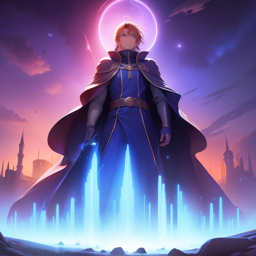 towers of god, blue towers, violet, blue, red, god, red sky, violet sky, starry sky, stars, starry towers, starry god, light blue, civilization, order