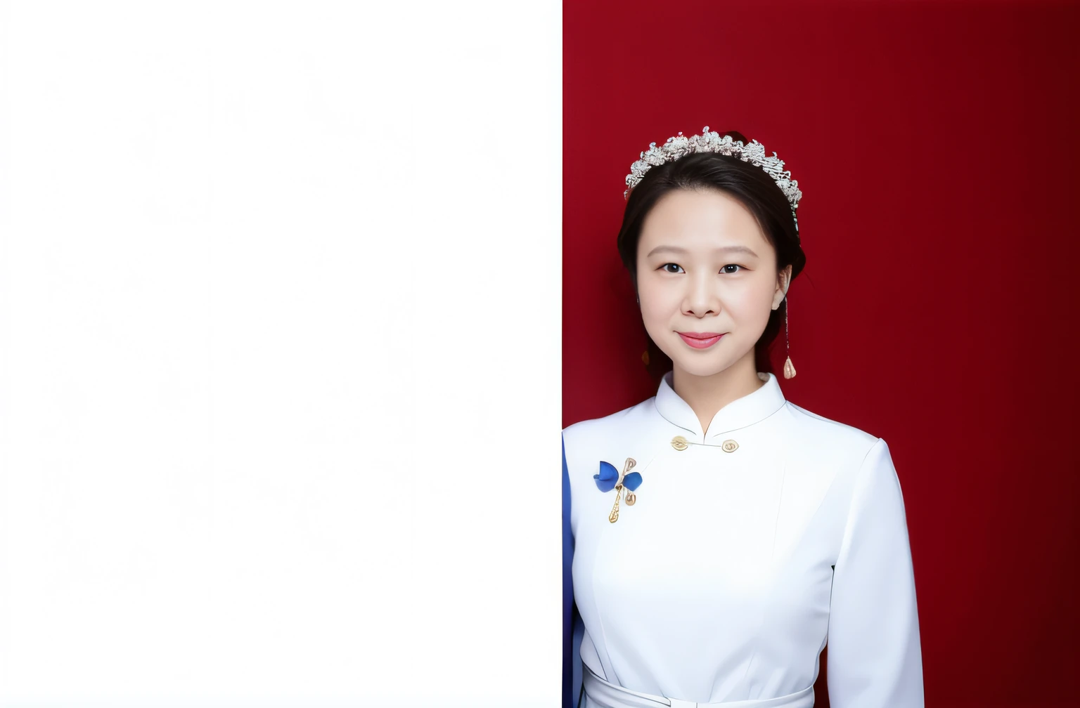 They posed for a group photo in front of the red wall, Ruan Jia and Fenghua Zhong, wedding photo, official photo, Happy couple, Background with, cute couple, couples portrait, couples portrait, ruan jia and brom, couple, Wedding, shaxi, ji-min, Taoist, high quality portrait, head and shoulders photography, Portrait shooting