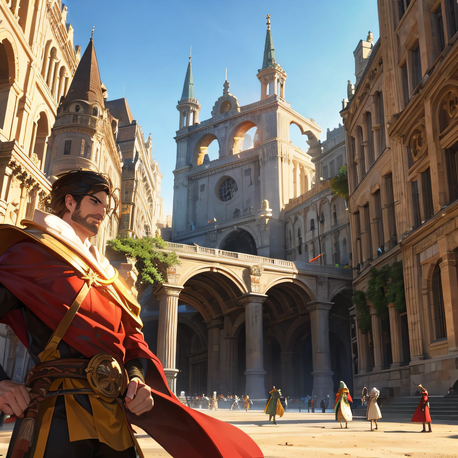 The gladiatorial arena was filled with a group of men in dragon robes --auto