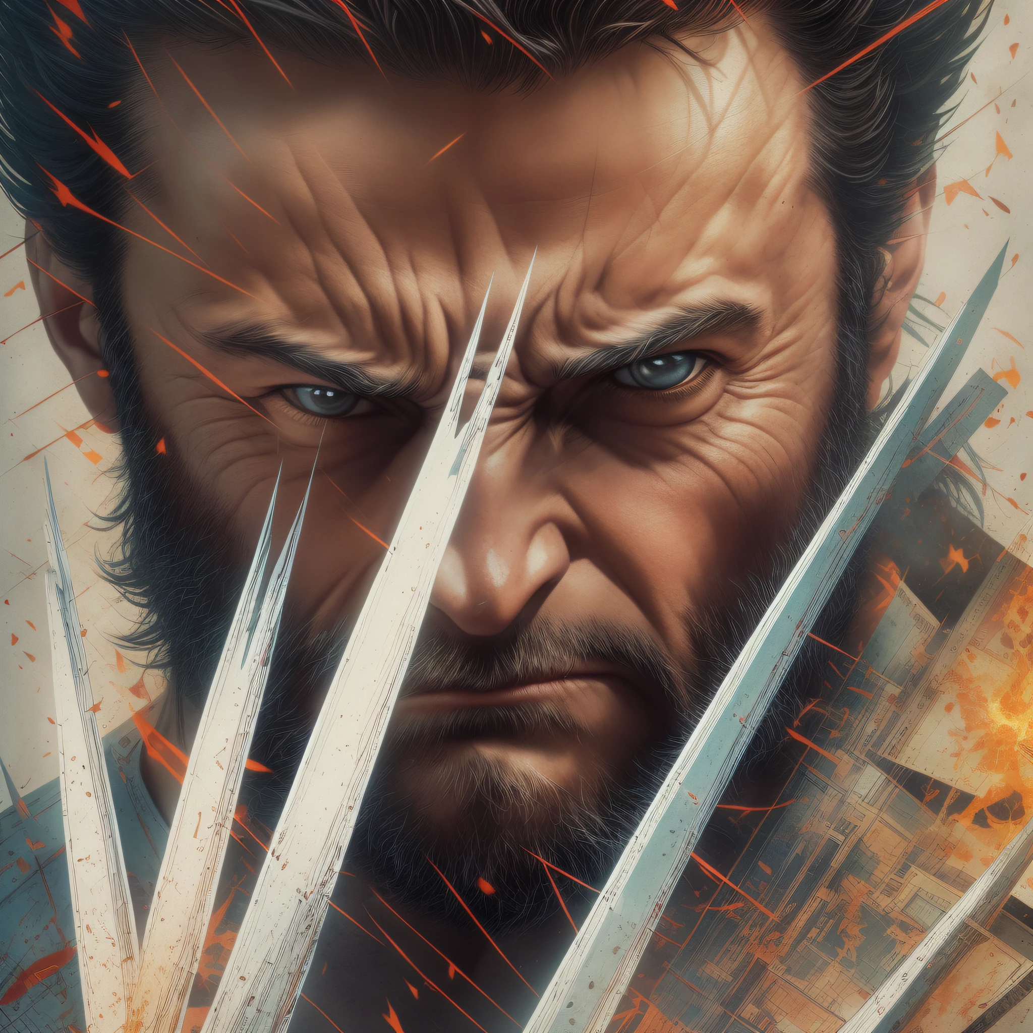 wolverine, vhs effect, (poster:1.6), poster on wall, nostalgia, movie poster, portrait, close up
(skin texture), intricately detailed, fine details, hyperdetailed, raytracing, subsurface scattering, diffused soft lighting, shallow depth of field, by (Oliver Wetter)