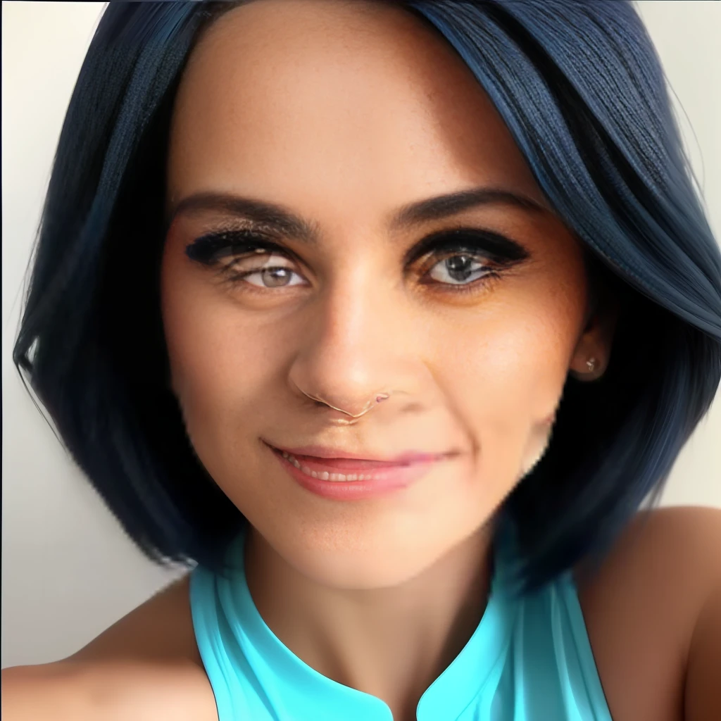 um gengibre bonito, com um olho natural mais perfeito, uma pupila azul leve, sombras rosa olhos, Skin indentation, textura natural da pele, retrato ultra close, foto profissional, foto crua de ultra qualidade, detalhes intrincados, Hyper-detailed and sharp focus, nice body, seios grandes