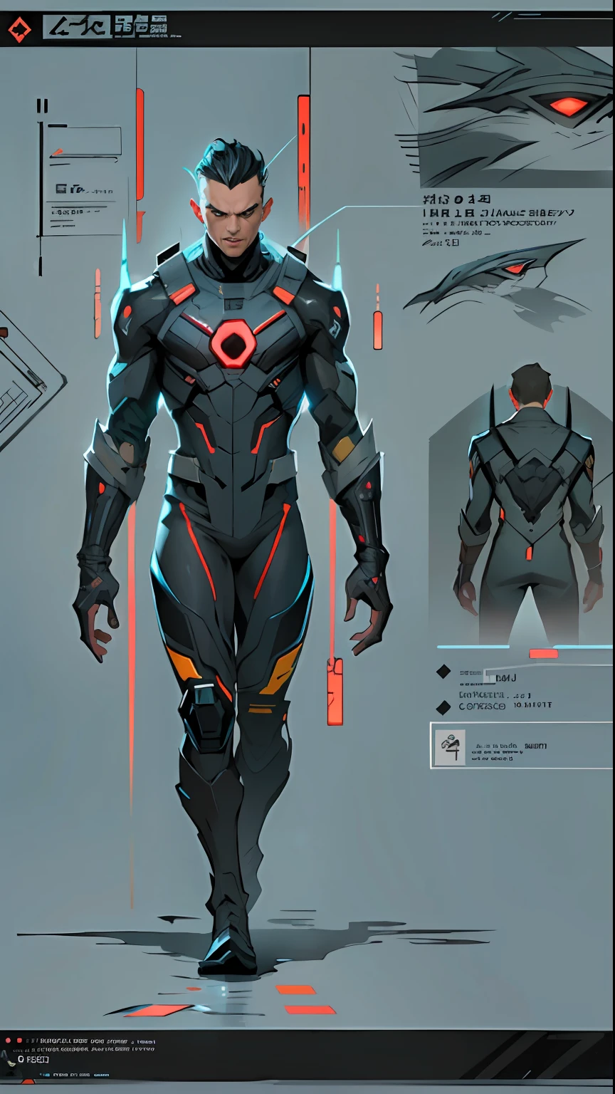 character sheet, full body front and back, cyberpunk mr sinister, overcoat, black suit, intricate detail, high detail, full color, perfect anatomy, centered, approach to perfection, 4k , cinematic dramatic atmosphere, artstation, concept art, fluid and sharp focus, volumetric lighting, cinematic lighting