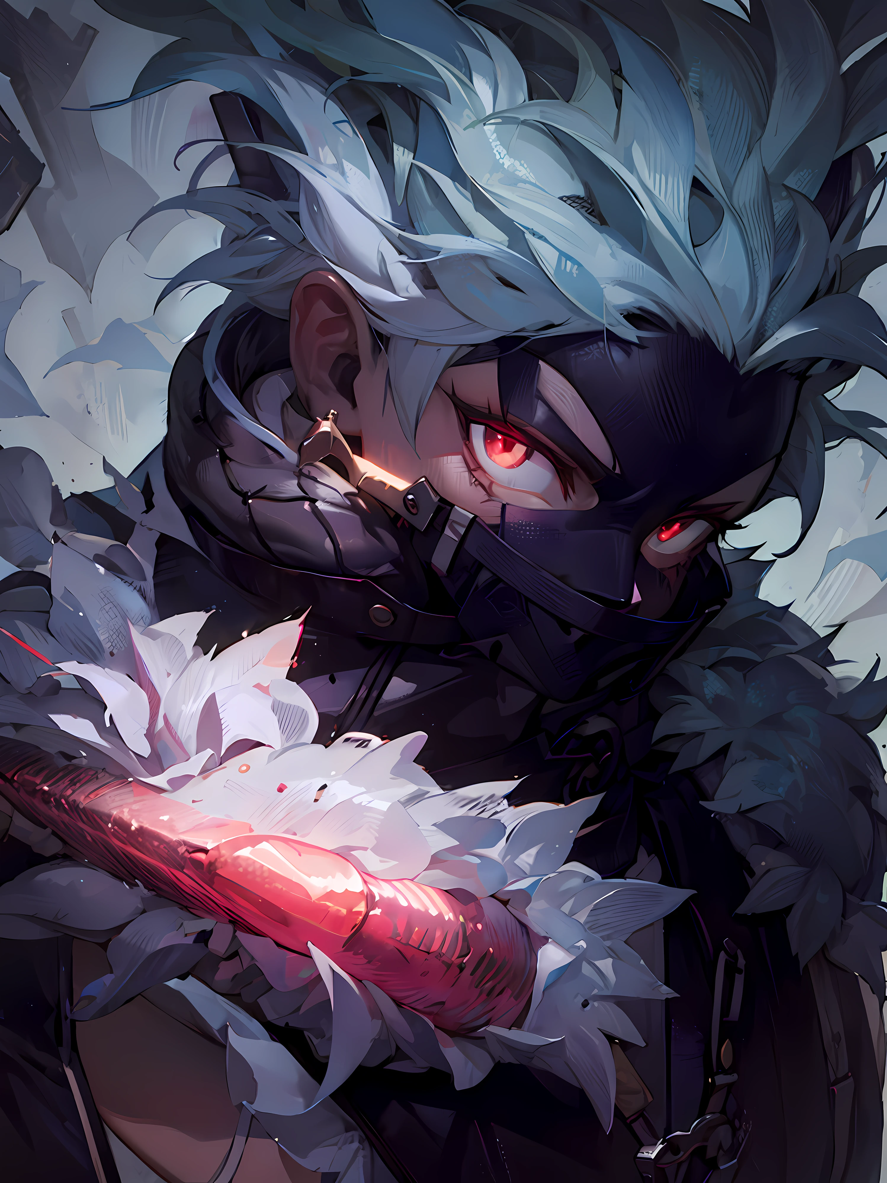 personagem de anime com olhos brilhantes segurando uma espada na frente de um fundo, badass anime 8 k, Anime Art Wallpaper 8K, Anime Art Wallpaper 4K, Anime Art Wallpaper 4K, arte de anime digital detalhada, trending on artstation pixiv, Melhor Anime 4K Konachan Wallpaper, estilo de arte demon slayer, Anime Wallpaper 4k, 4k anime wallpapers