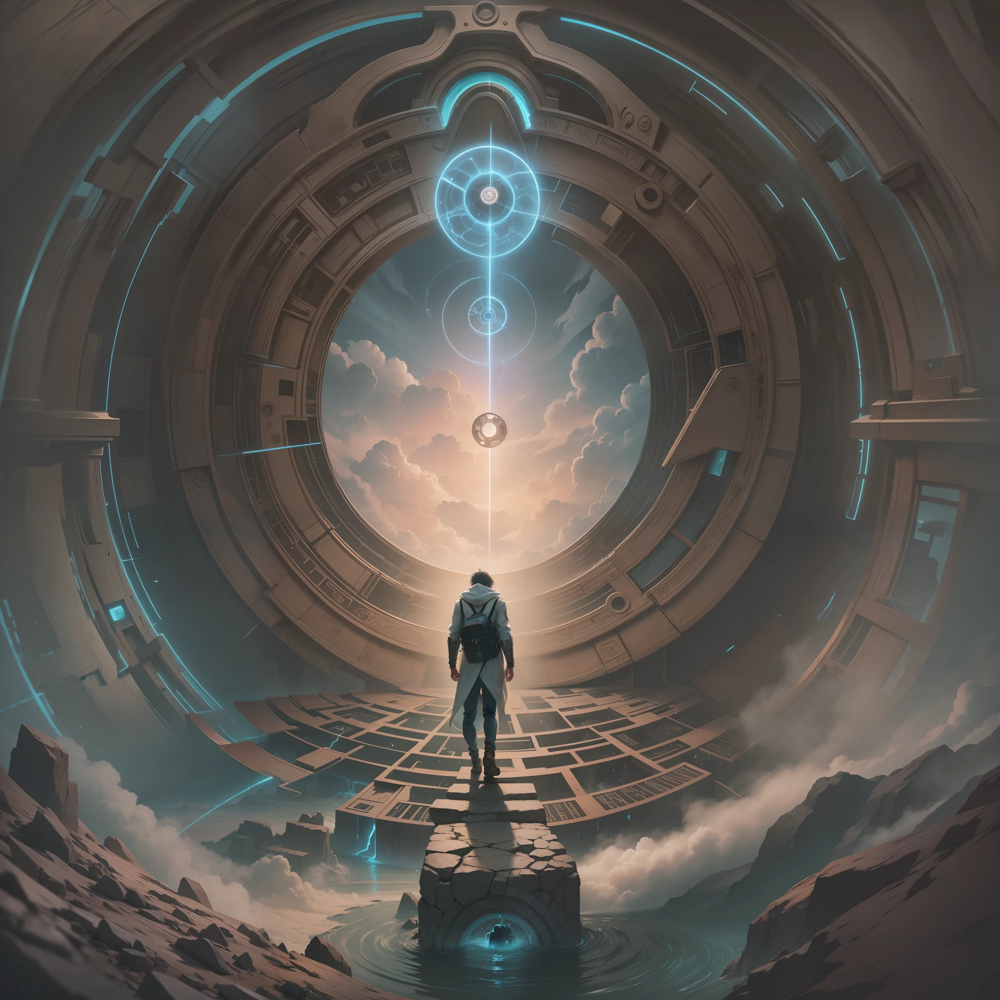 As he traveled back in his past, someone meets him in a Chronos Portal