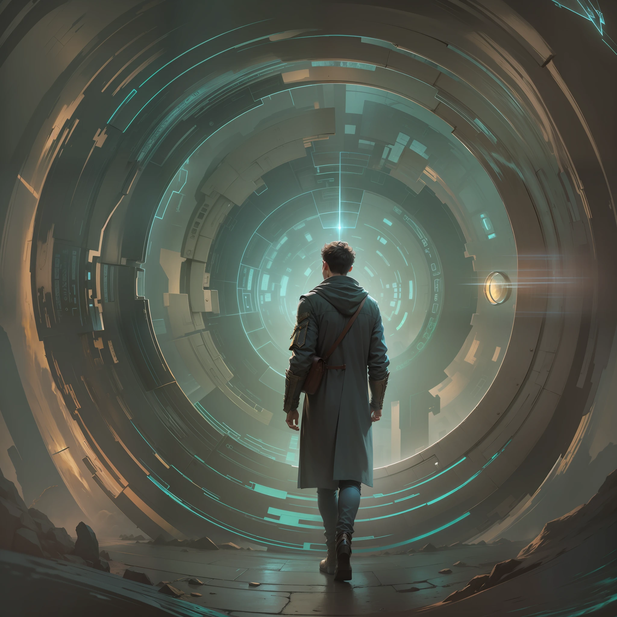 As he traveled back in his past, someone meets him in a Chronos Portal