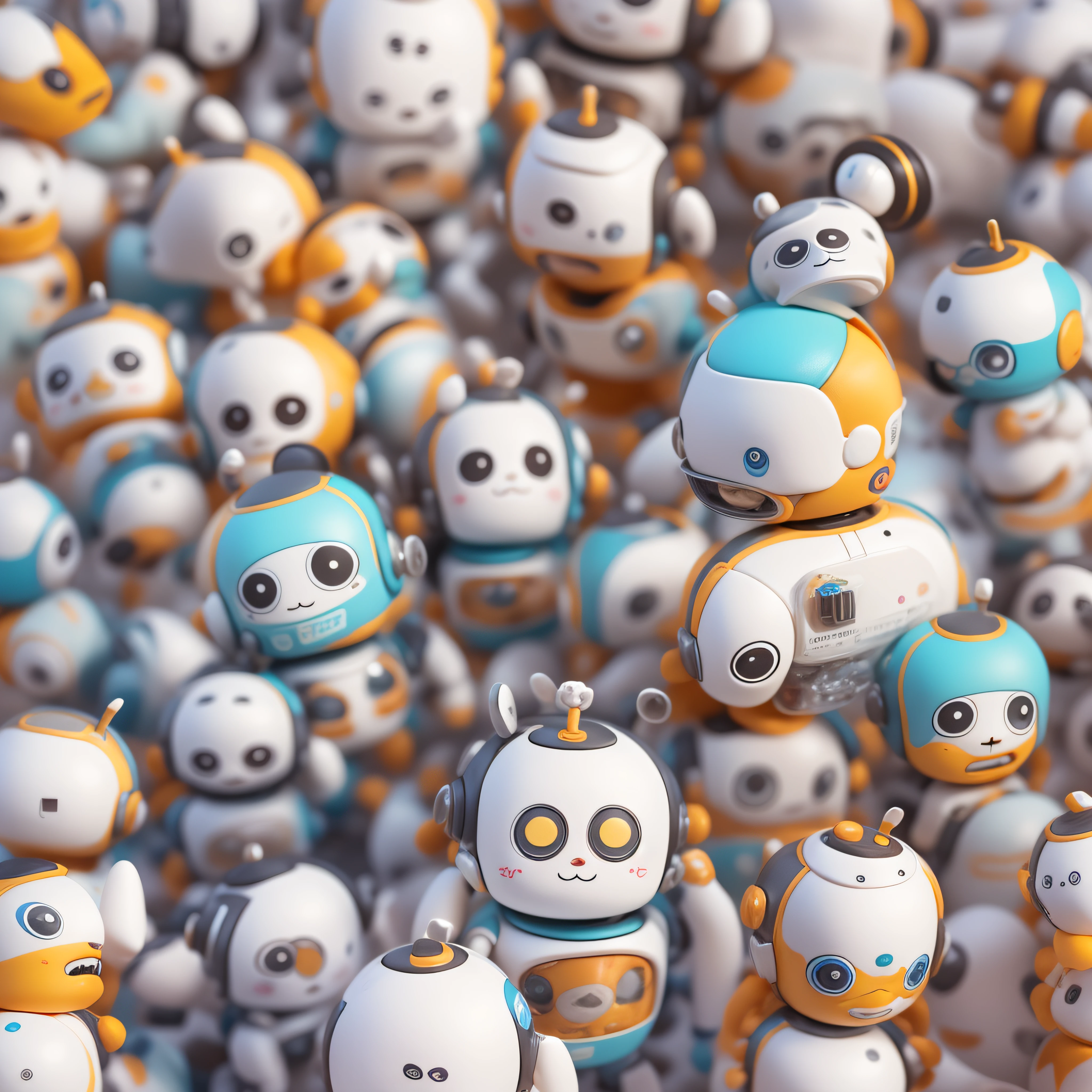 Um robozinho fofo, fofo, infantil, melhor qualidade, 8k, fundo em branco, cores infantis, cores complementares