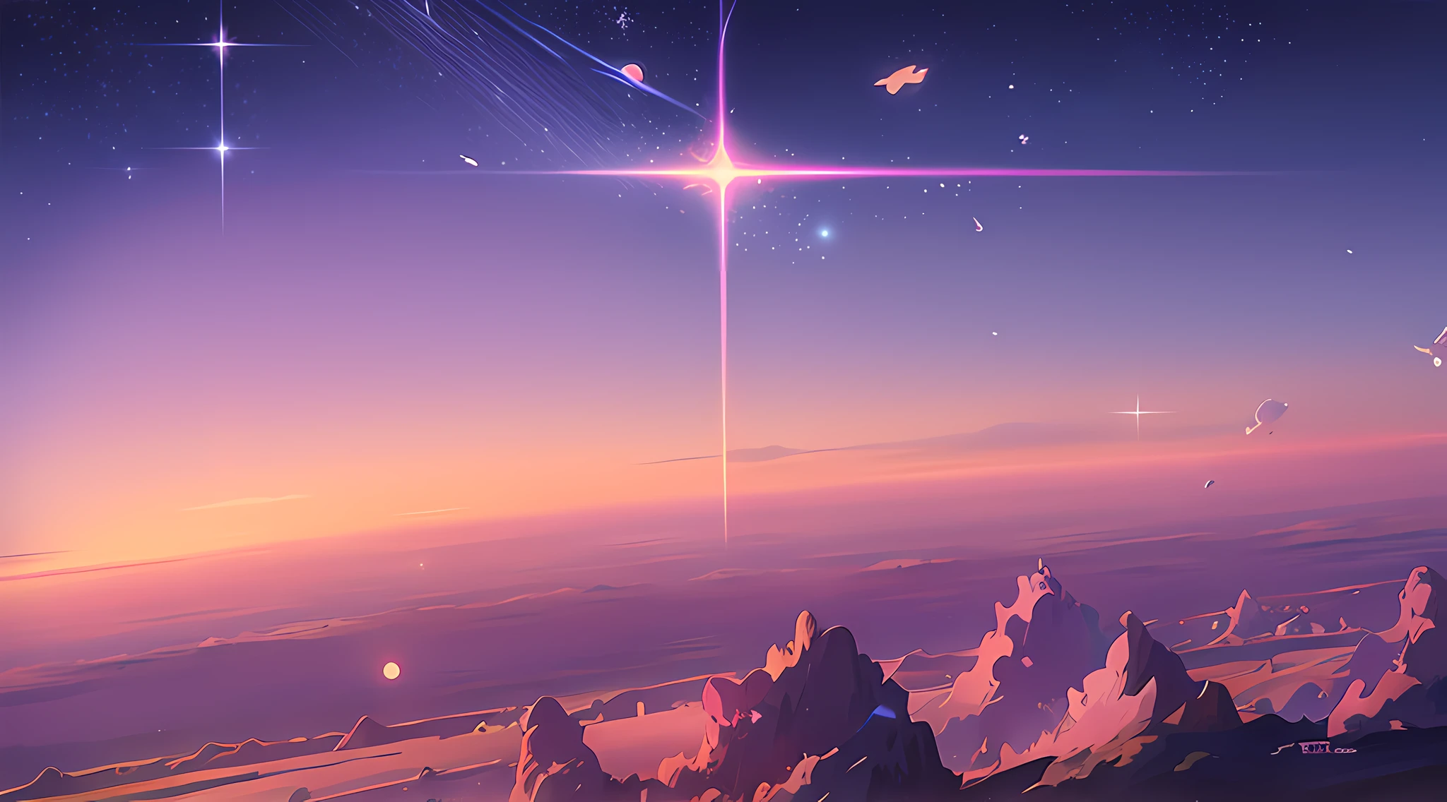 anime anime wallpapers with a view of the sky and stars, cosmic skies. by makoto shinkai, anime art wallpaper 4 k, anime art wallpaper 4k, anime art wallpaper 8 k, anime sky, amazing wallpaper, anime wallpaper 4 k, anime wallpaper 4k, 4k anime wallpaper, makoto shinkai cyril rolando, anime background art