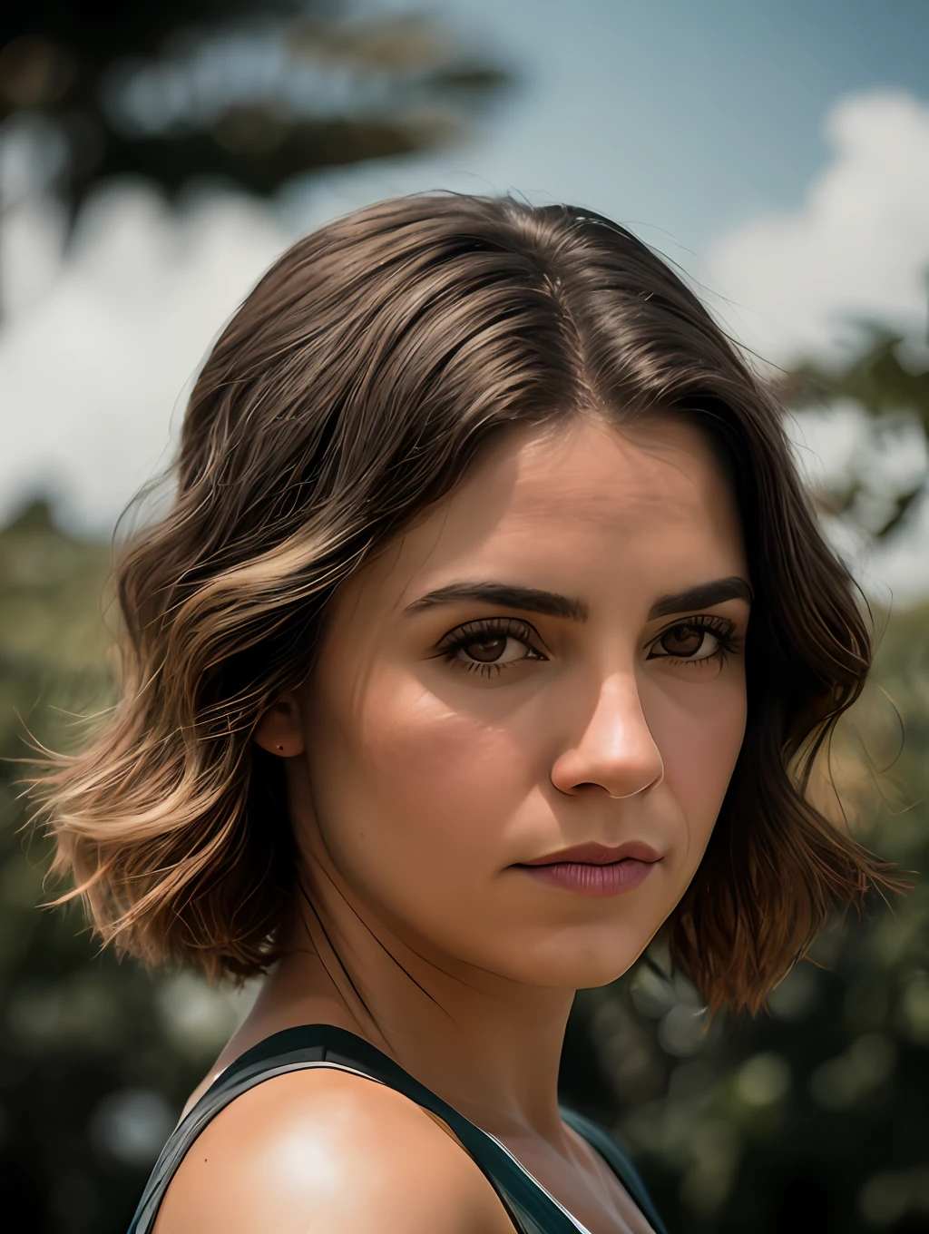 uma garota de 20 anos, com cabelo ruivo e sardas na pele, Professional Color Grading, sombras suaves, sem contraste, clean sharp focus, cinematic movie photograph