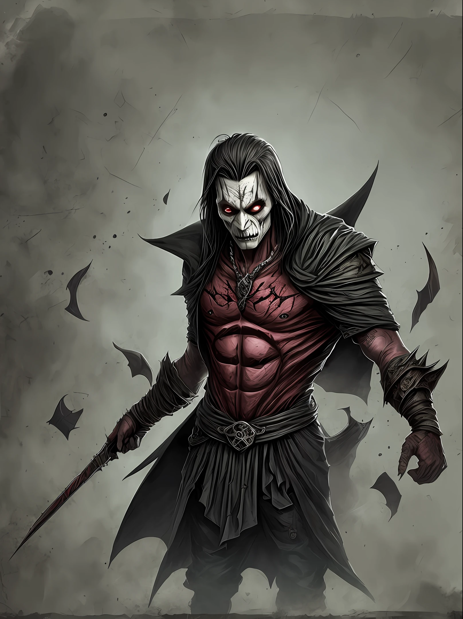 Vampiro assutador,medo,escuro,d&d,rpg