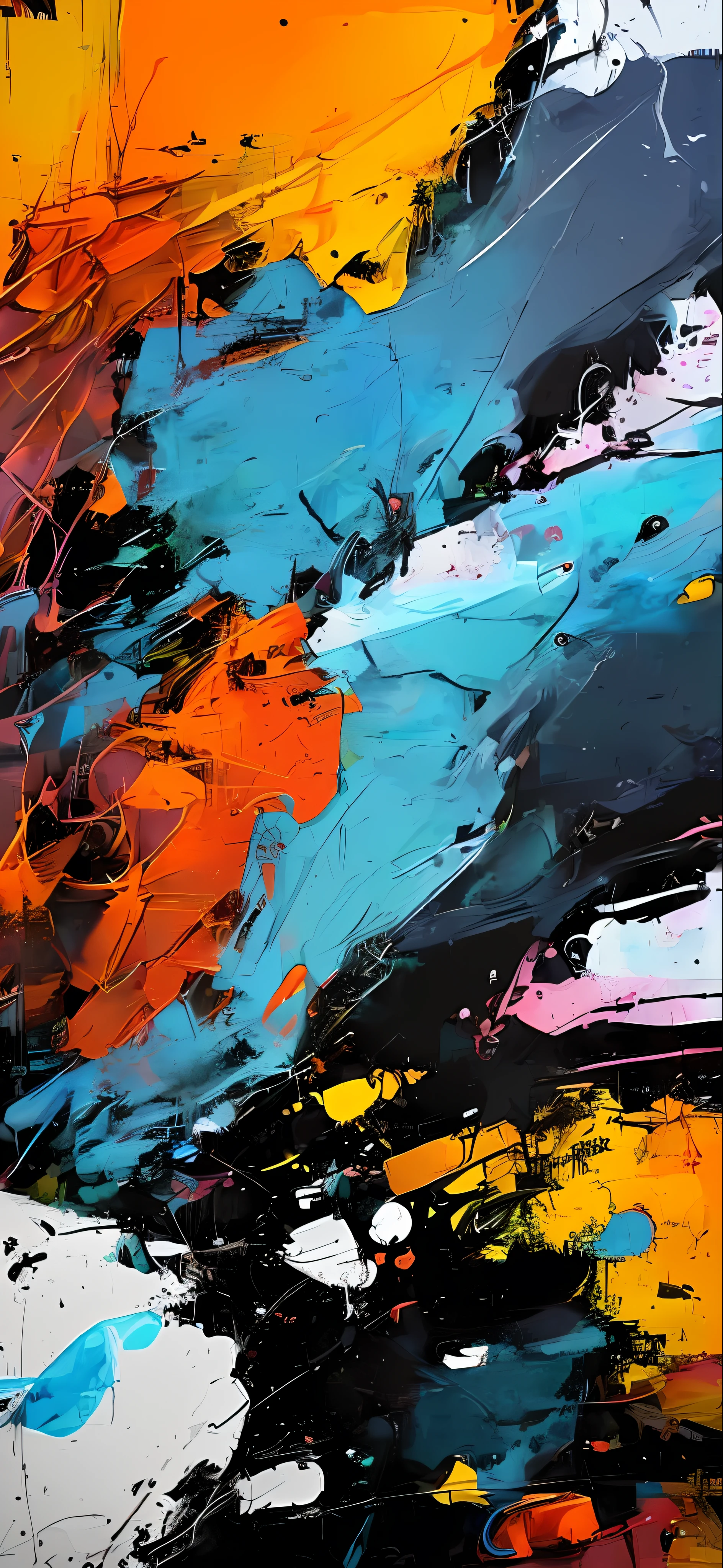 (samdoesarts:1.3), nvinkpunk, steel and ice, dystopian iron punk, flurry, particles, techno-organic, f, back lighting, abstract, painting, painted by famous artist, aethereal, liquid, abstract, masterpiece, highly detailed, best quality, highest quality, realistic lighting, hyperdetailed, hyperrealism, limited pallete flat color