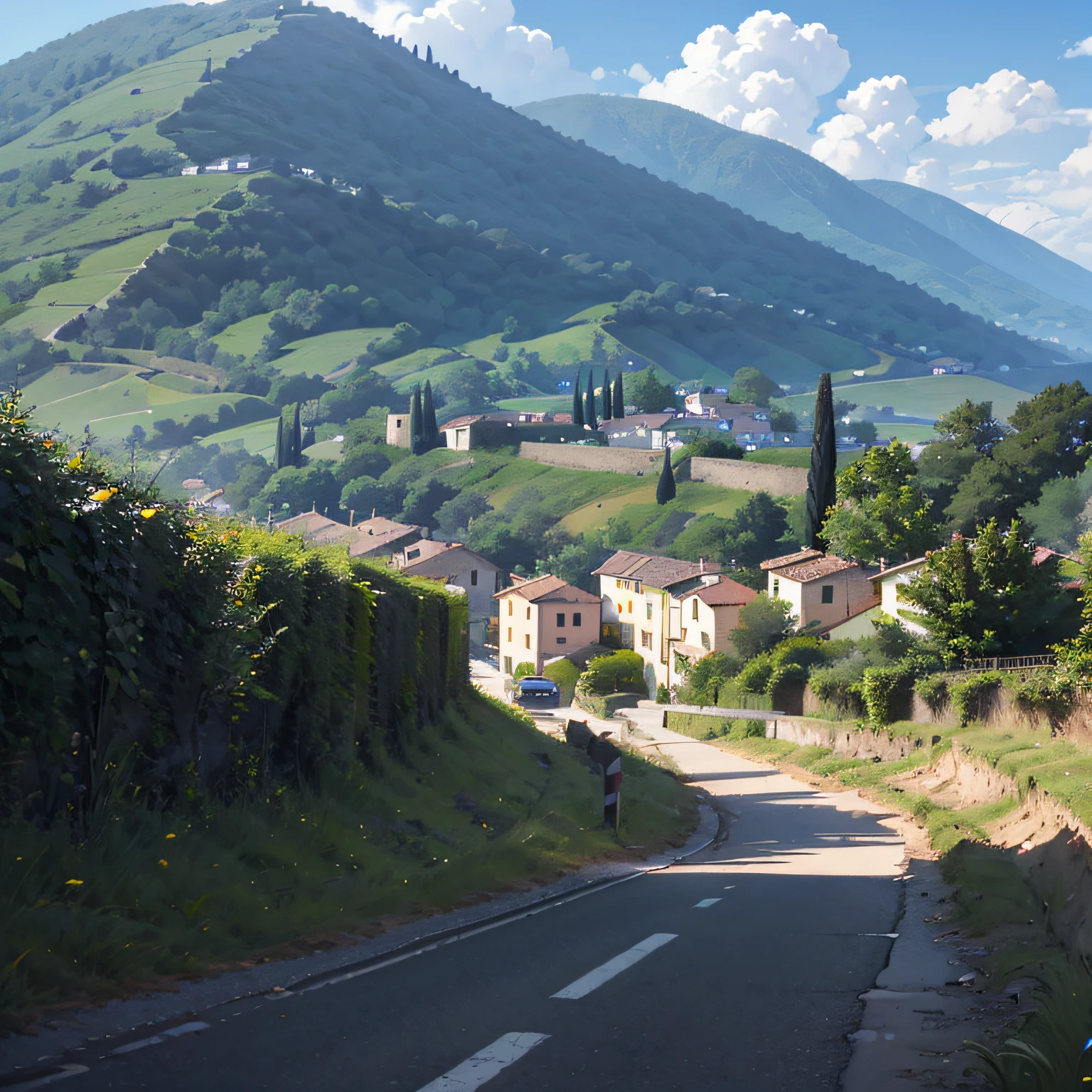silent village in toscana --auto