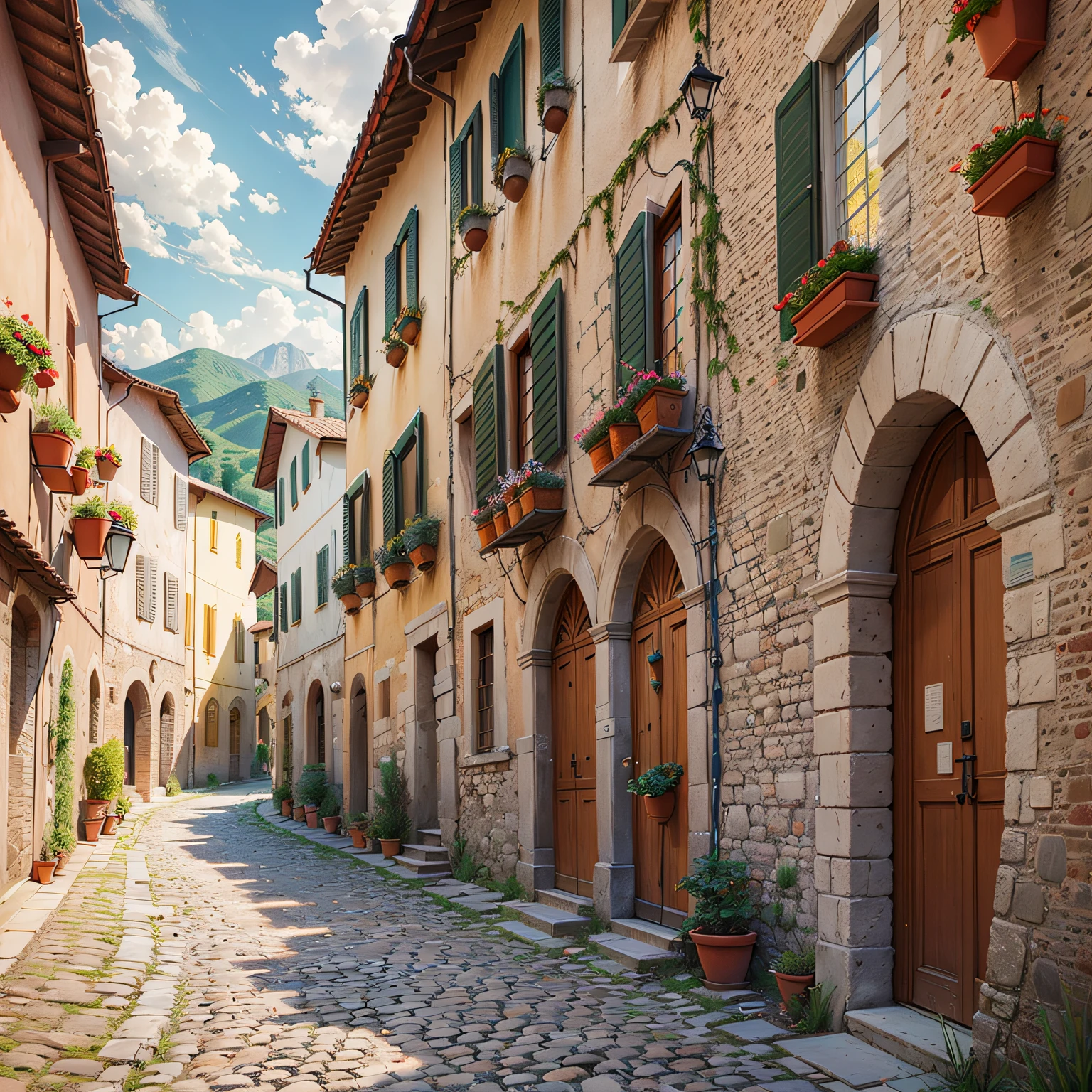 silent village in toscana --auto