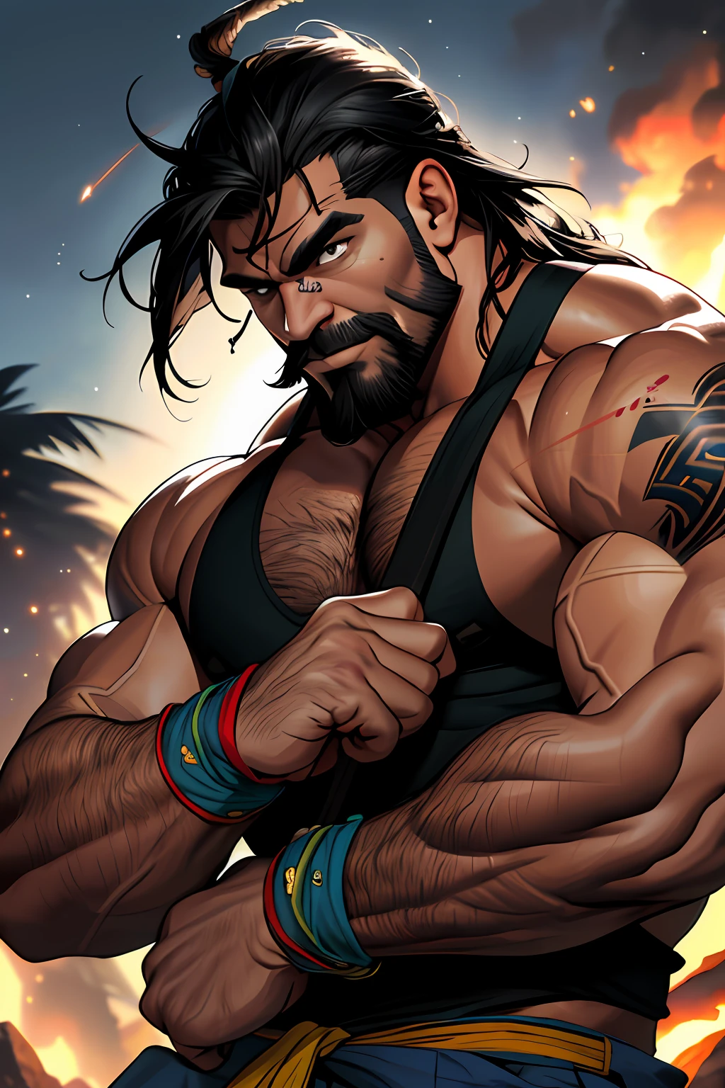 melhor qualidade, obra-prima, ultra high-resolution,fundo detalhado,realista,Hadesstyle,sozinho,macho,maduro,somente,musculoso,macho maduro, cabelo longo, male barbarian face ,necromante , Barbarian Conan, Ser, capa, profundidade de campo