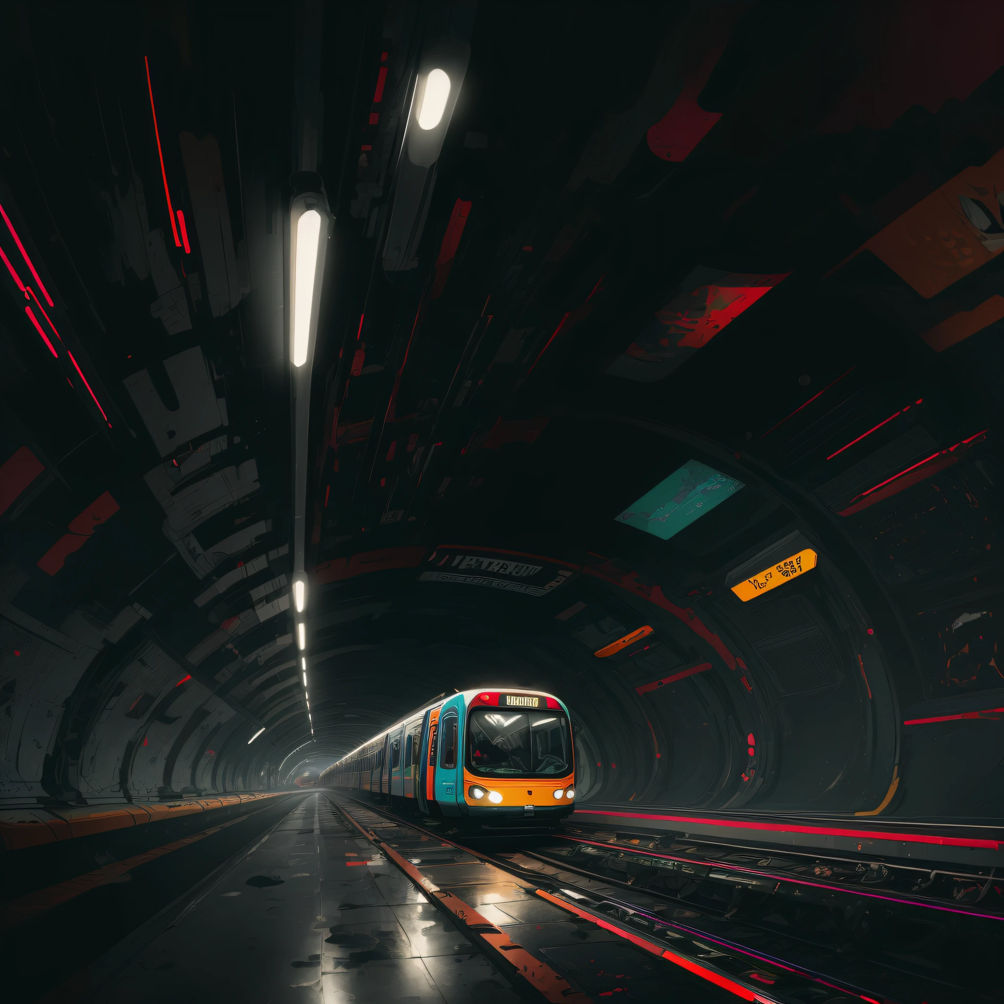 metro in motion , draw vector , animate 2d,