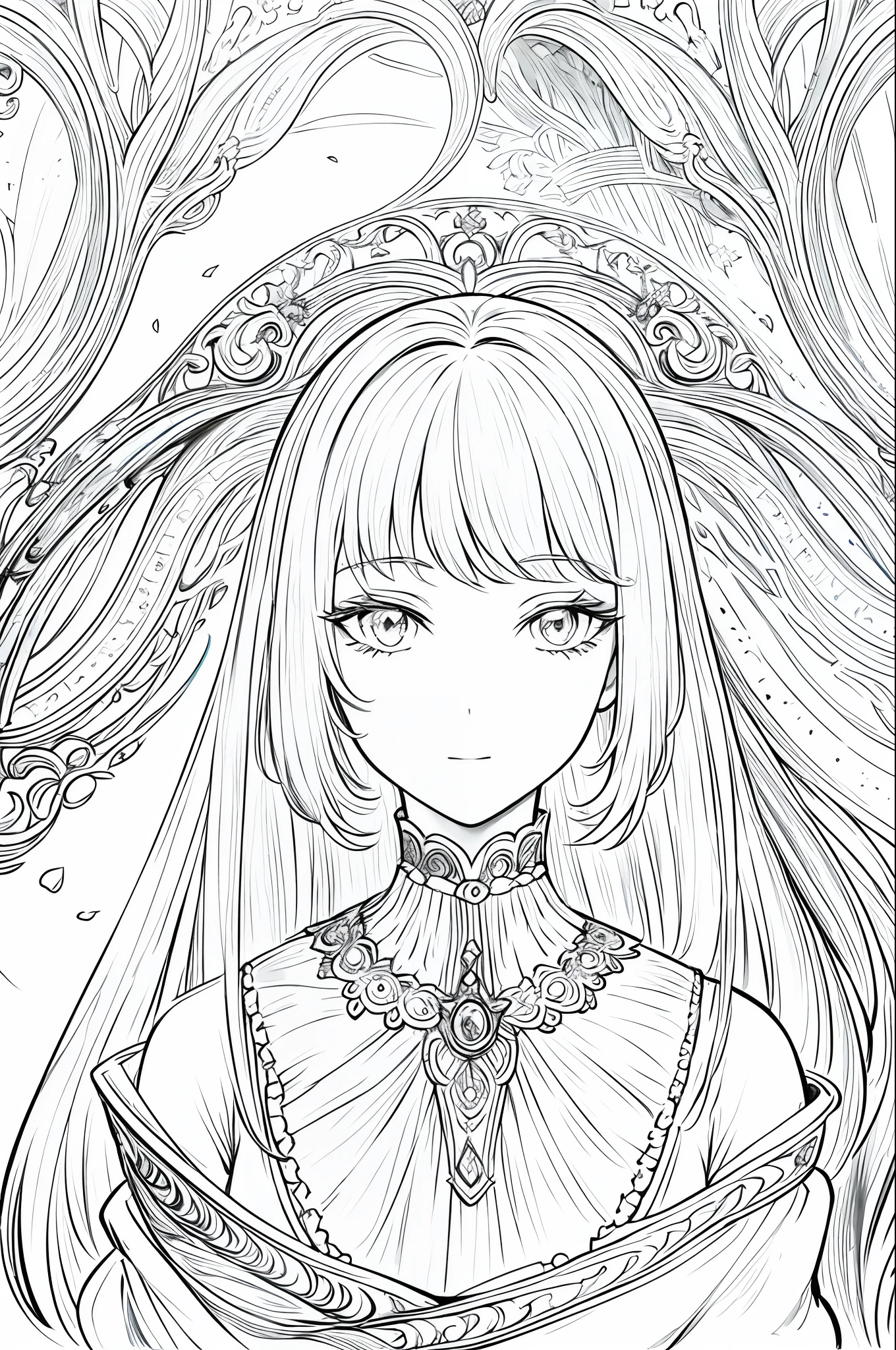 (Highest picture quality),masterpiece,ultra-detailed,Detailed eye description,1girl, celestine lucullus,sketch,