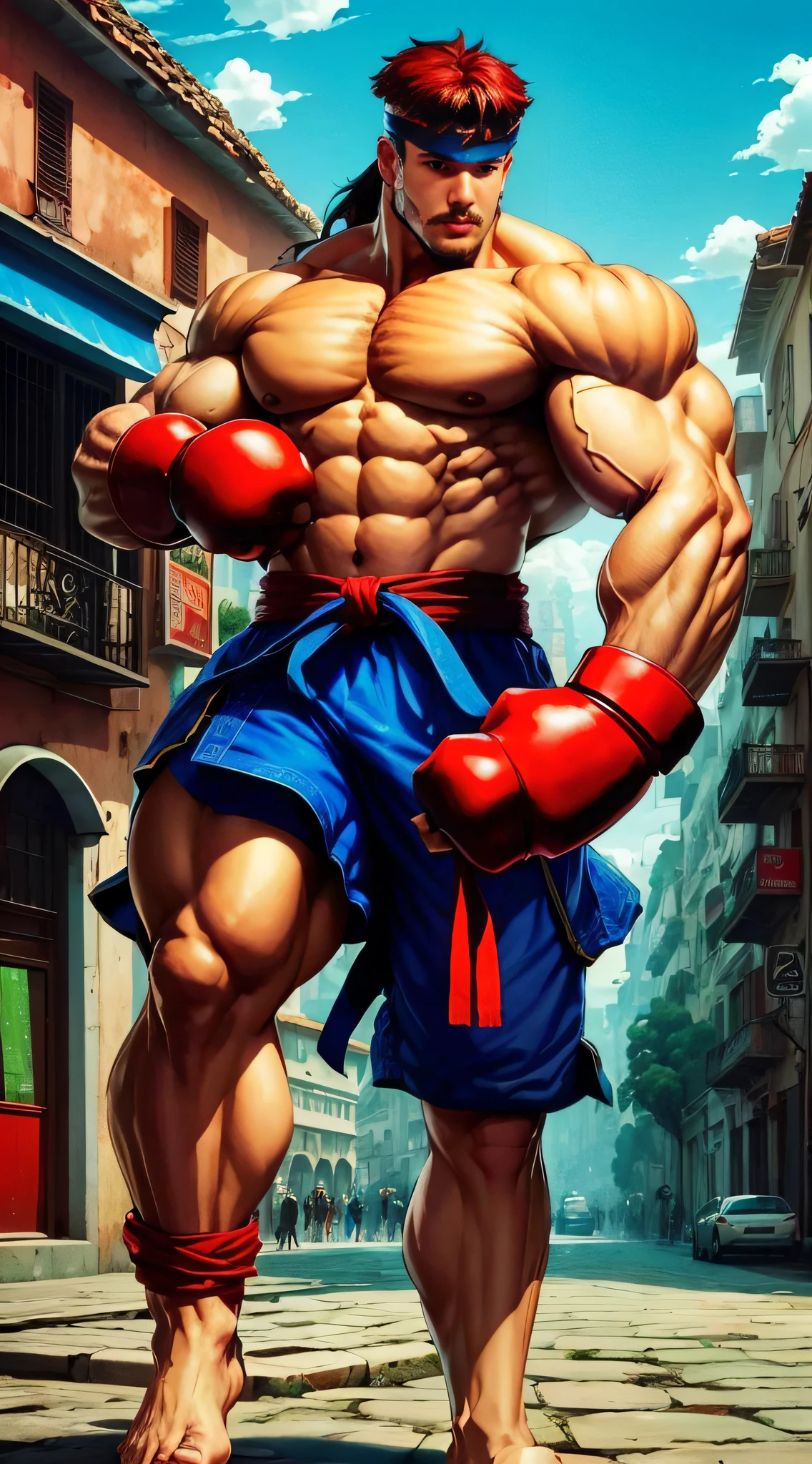 Lutador de rua, Man, 4k, nivel insano de detalhes