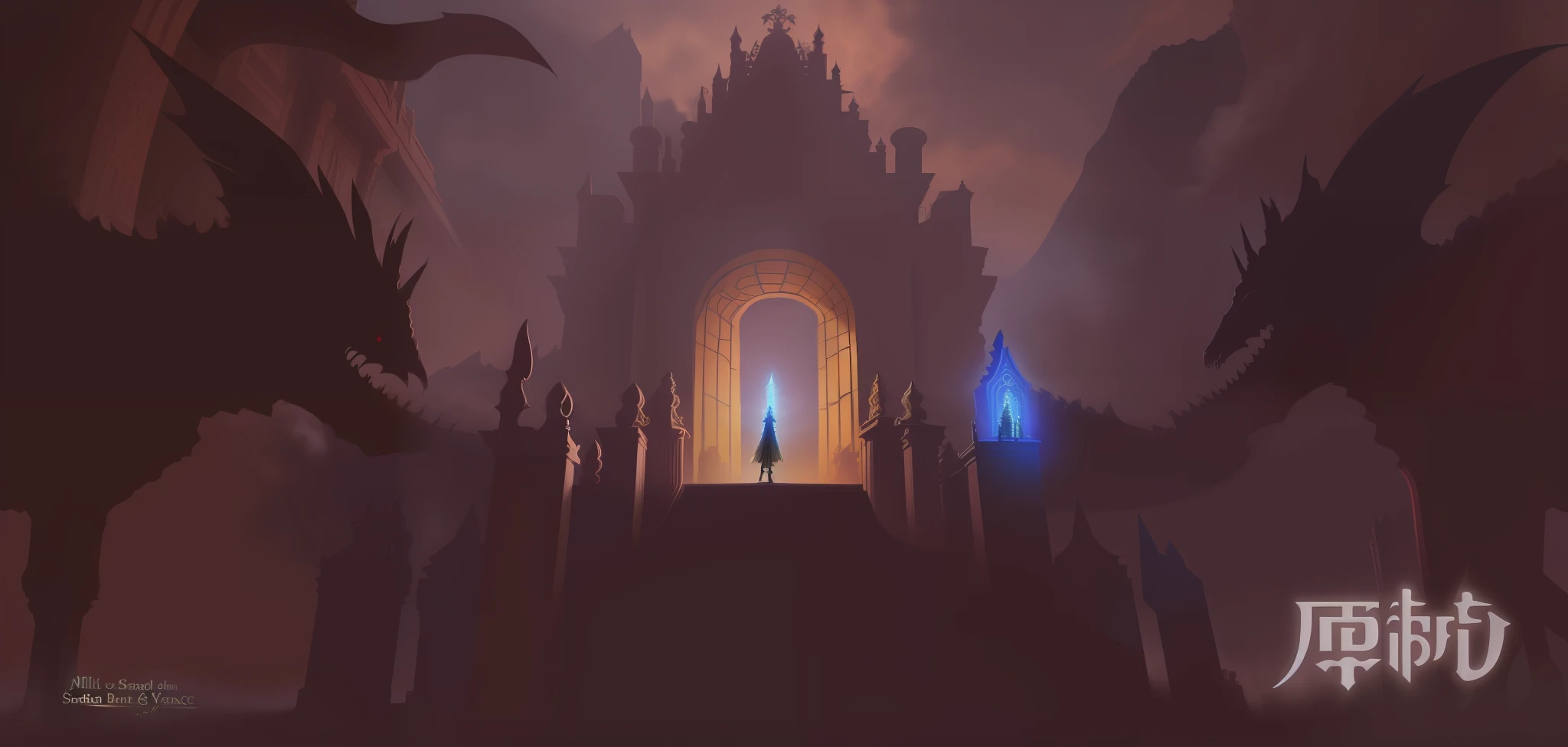 Fantasy and different worlds,The Sacred Gate,palaces,mistic,Advancedsense