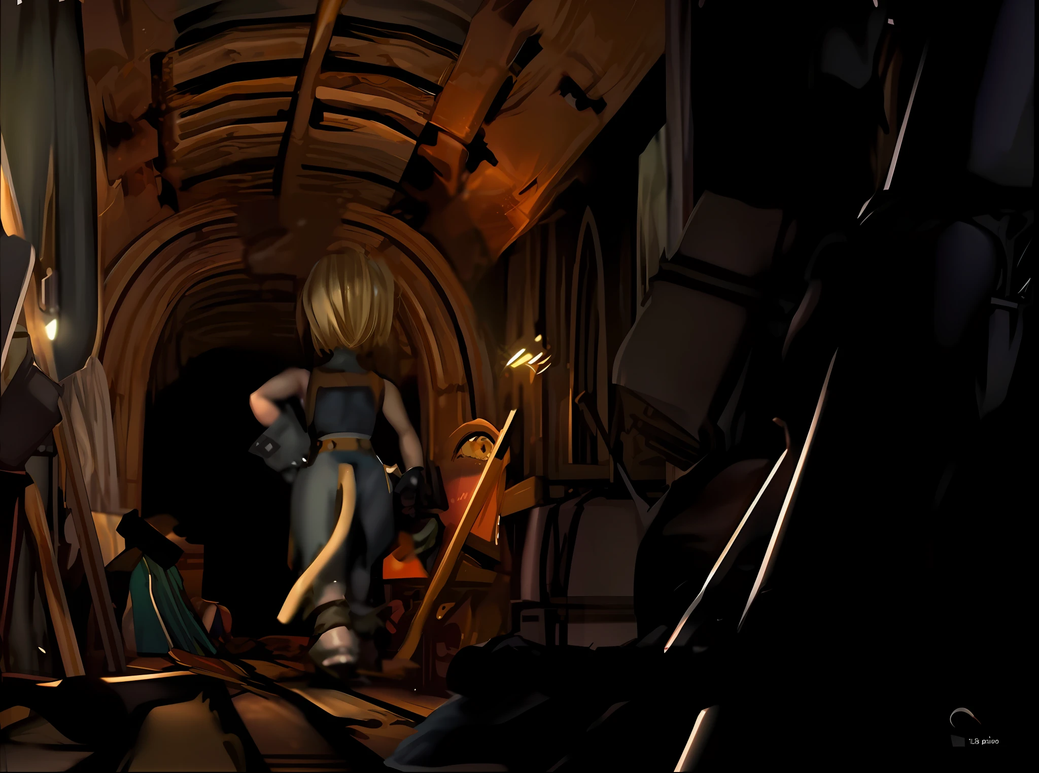 (Masterpiece : 1,8), 64k quality, final fantasy artwork concept, detailed manga eyes, detailed hair, detailed clothes, detailed body, cleaner designs, detailed face pronounced, shiny objects like jewels, see creases on clothes, more coherent clothing, more rounded eyes transparent liquid globular, more colors, more coherent clothing , correct the features of the clothes, better eyes contour, better shoulders, really colorful, coarser line, black line, finishing . (coarser line) (black line) (homogeneous rendering: 1.3)