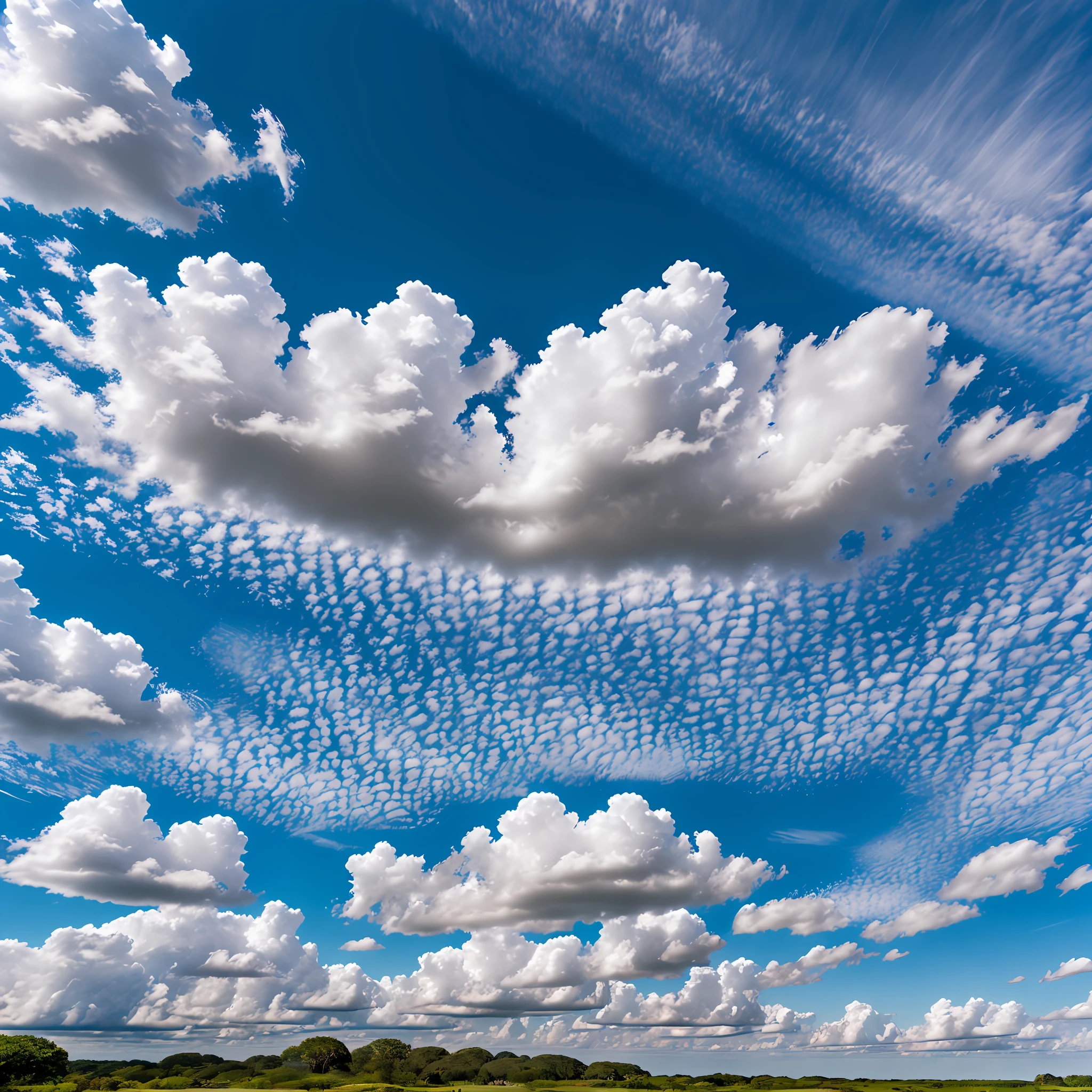 blue sky clouds