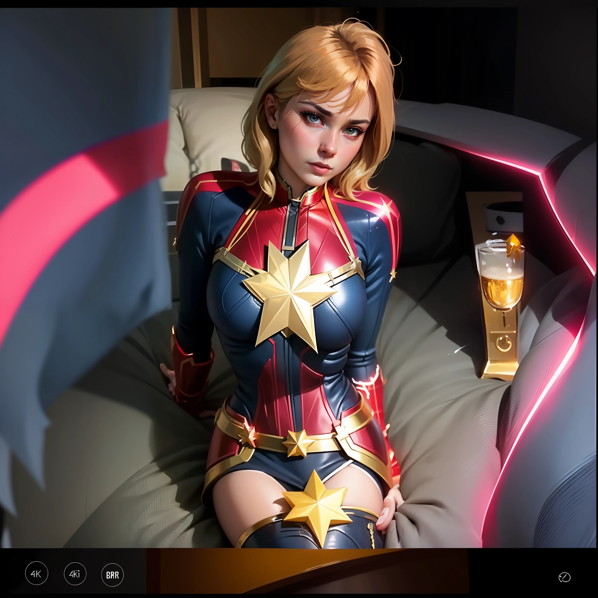 Captain Marvel Japanes 8k 4K HD smooth skin cyber Pankh