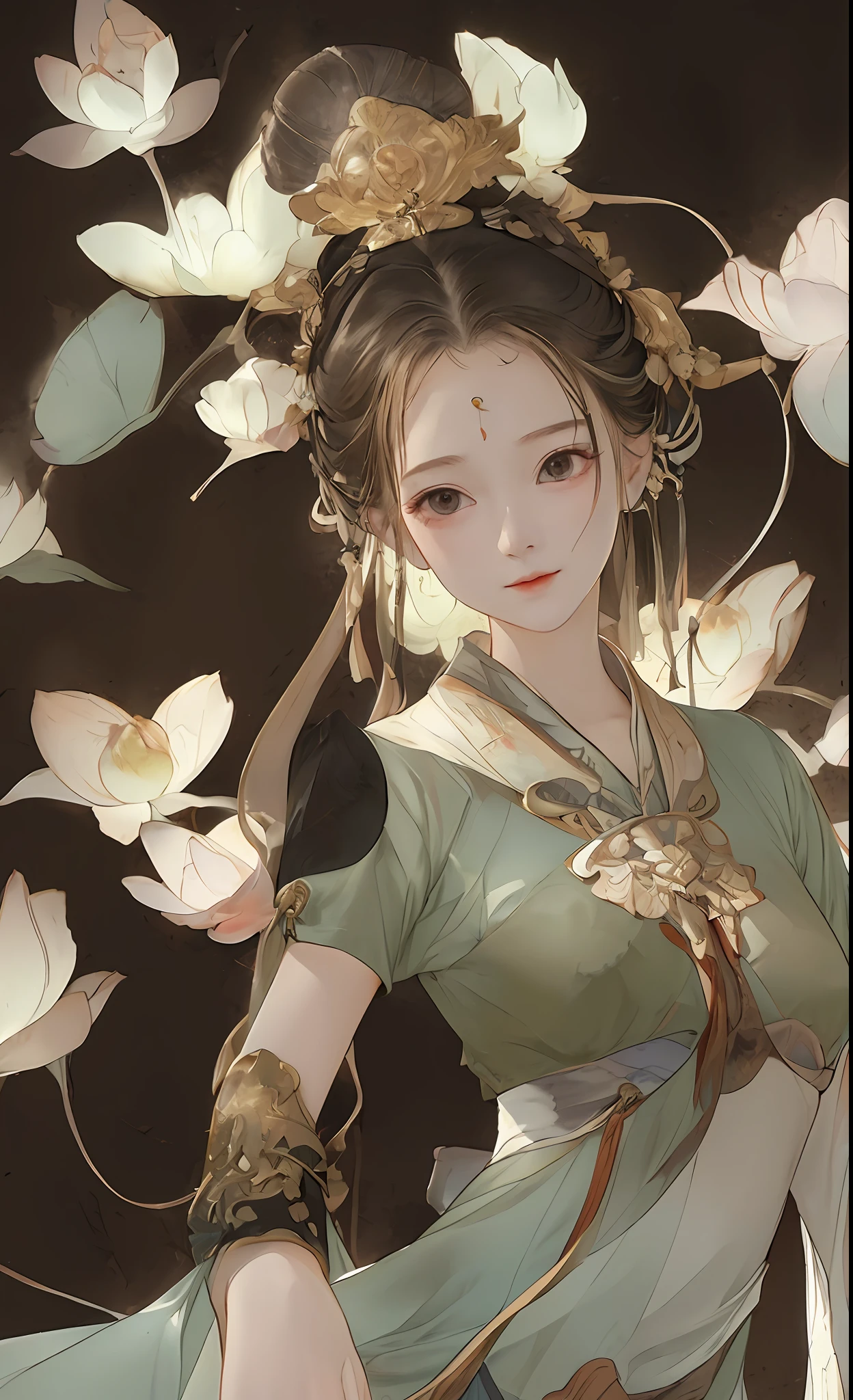 A girl, ancient Chinese costume, whole body, sunshine, clear face, clean white background, masterpiece, super detail, epic composition, ultra HD, high quality, extremely detailed, official art, uniform 8k wallpaper, super detail, 32k