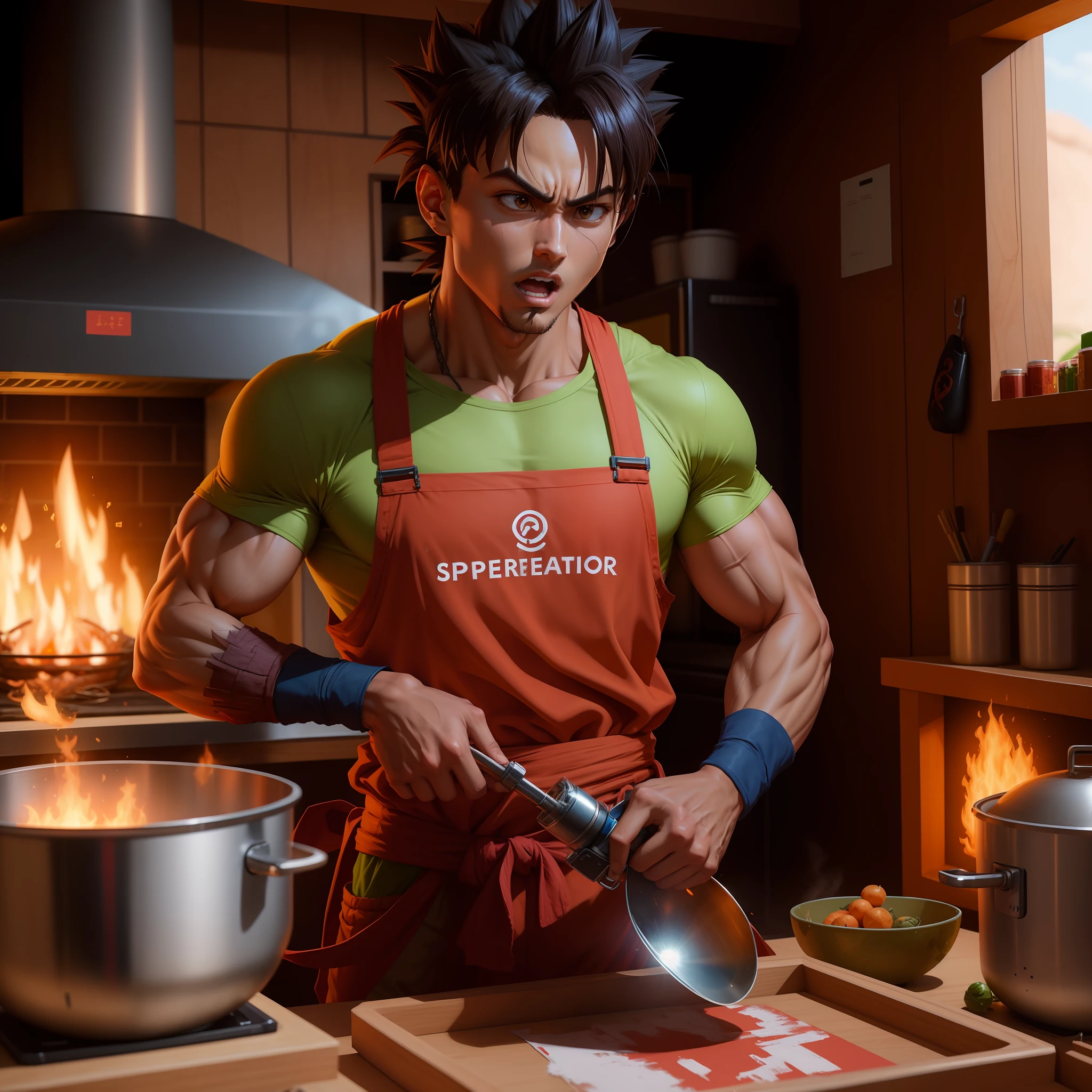 "Goku, Instinto Superior Incompleto, Em Instinto Superior Dominado 4K realista."