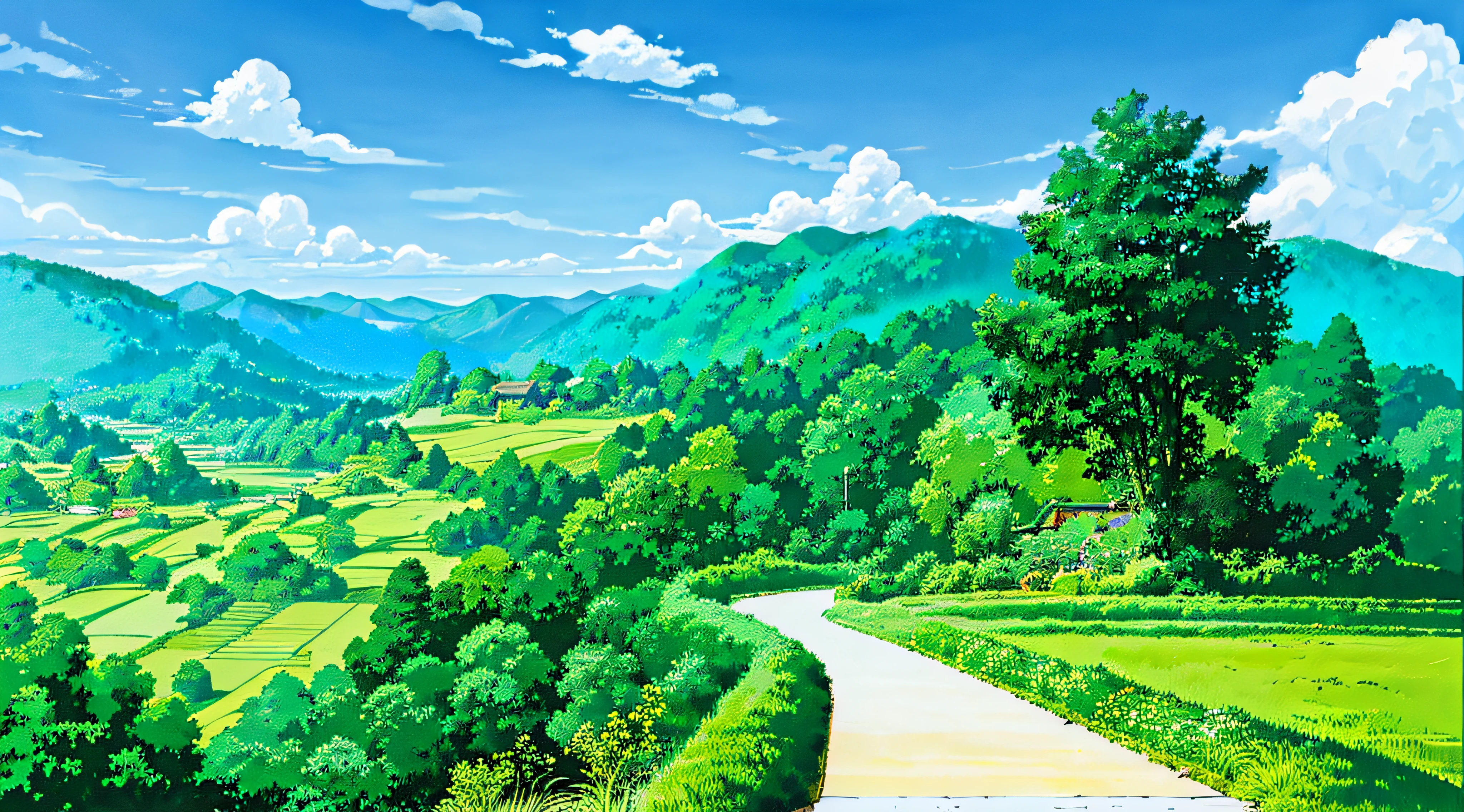 Cool clouds、Ghibli style