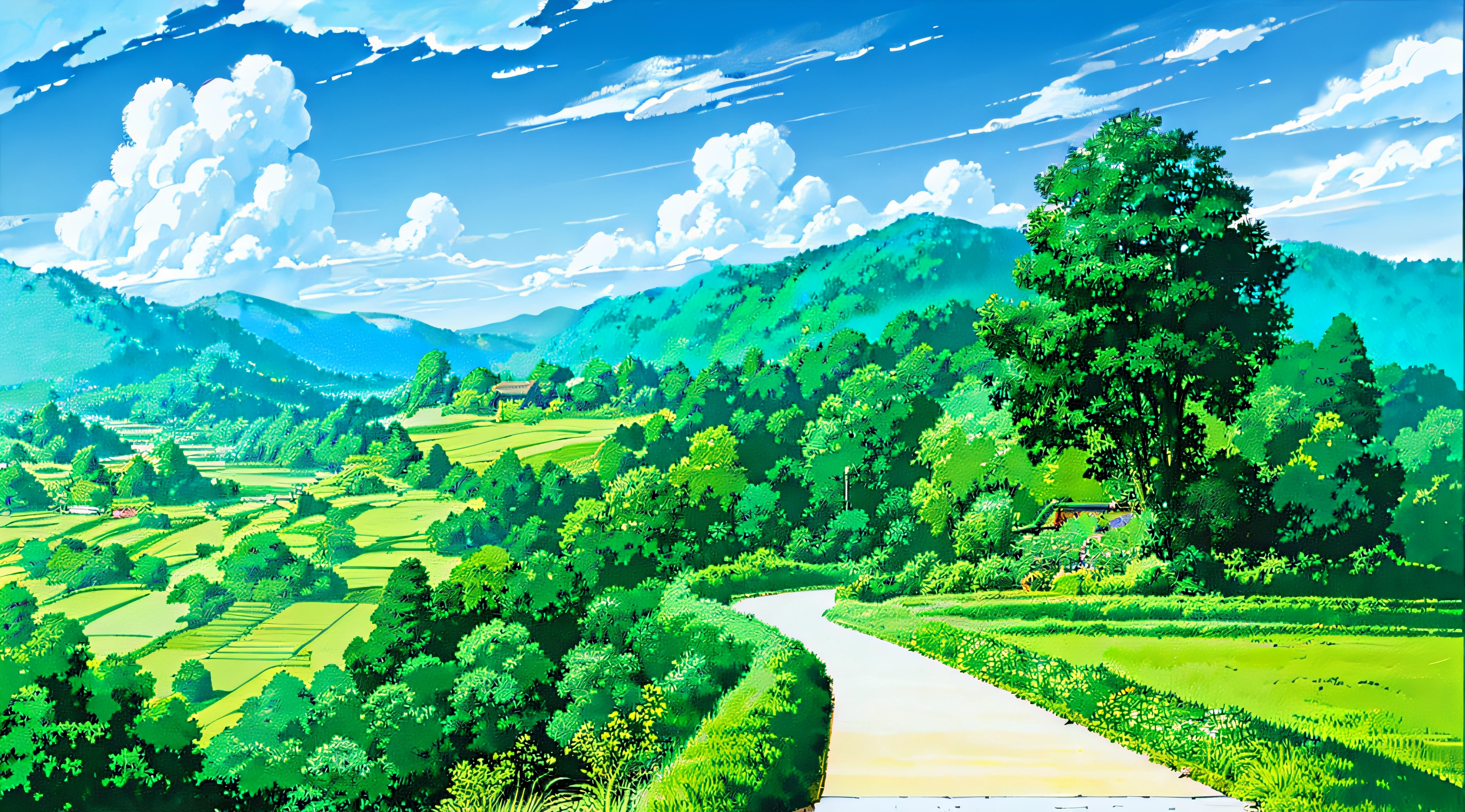 Cool clouds、Ghibli style