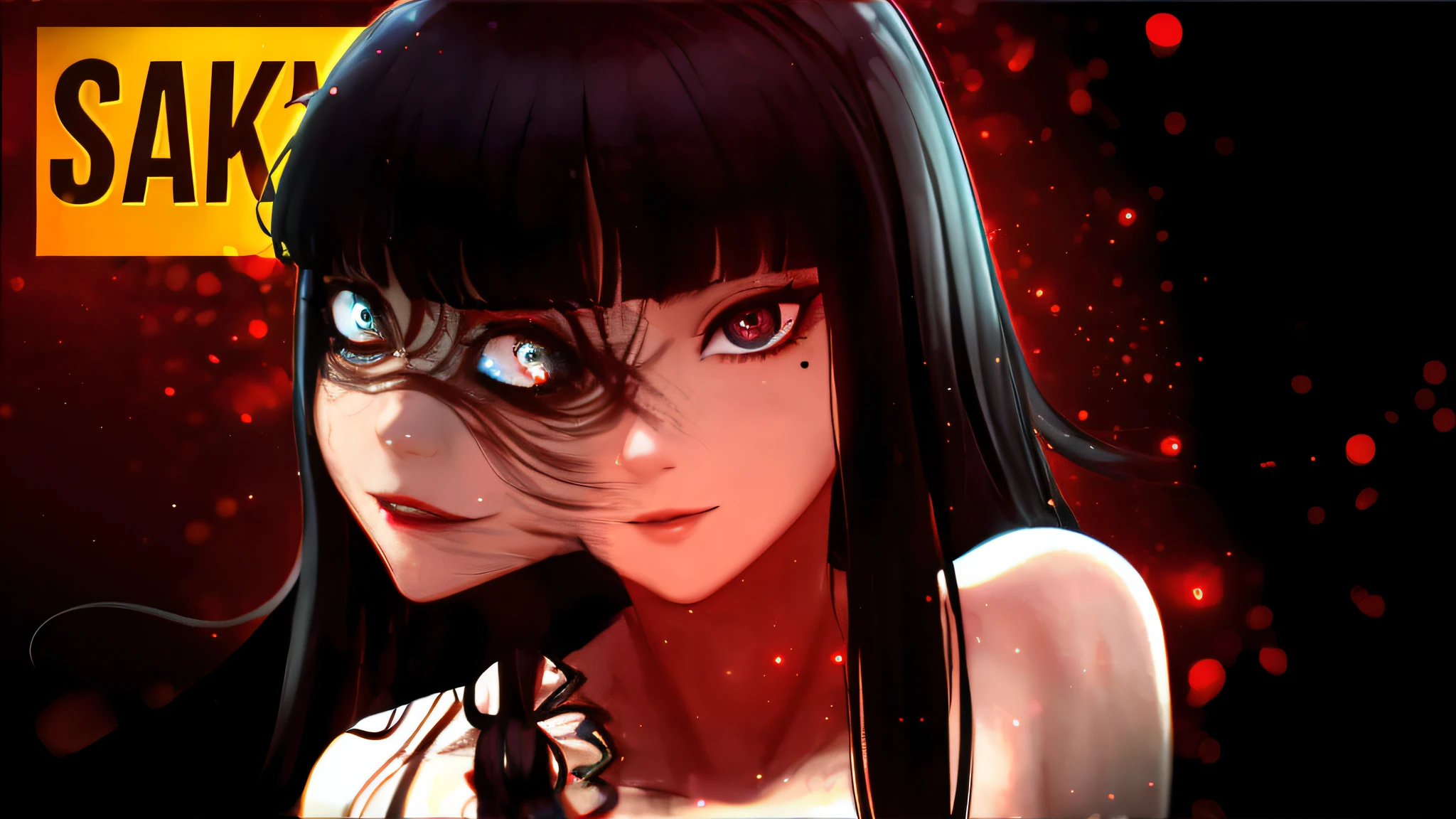 (dark:1.4), deep shadow, darkness, (moonlight:1.3), award winning photo, extremely detailed, amazing, fine detail, absurdres, highly detailed Asian woman, Tomie, extremely detailed eyes and face, piercing red eyes, detailed clothes, skinny, (gothic), bangs, frills, skirt,red hair, by lee jeffries nikon d850 film stock photograph 4 kodak portra 400 camera f1.6 lens rich colors hyper realistic lifelike texture dramatic lighting unrealengine trending on artstation cinestill 800 tungsten, Style-Neeko, gesugao, woman with a gesugao facial expression, red eyes, creepy face, (evil smile, sadistic twised expression, crazy eyes, face ultra focus, ultra closeup:1.25),