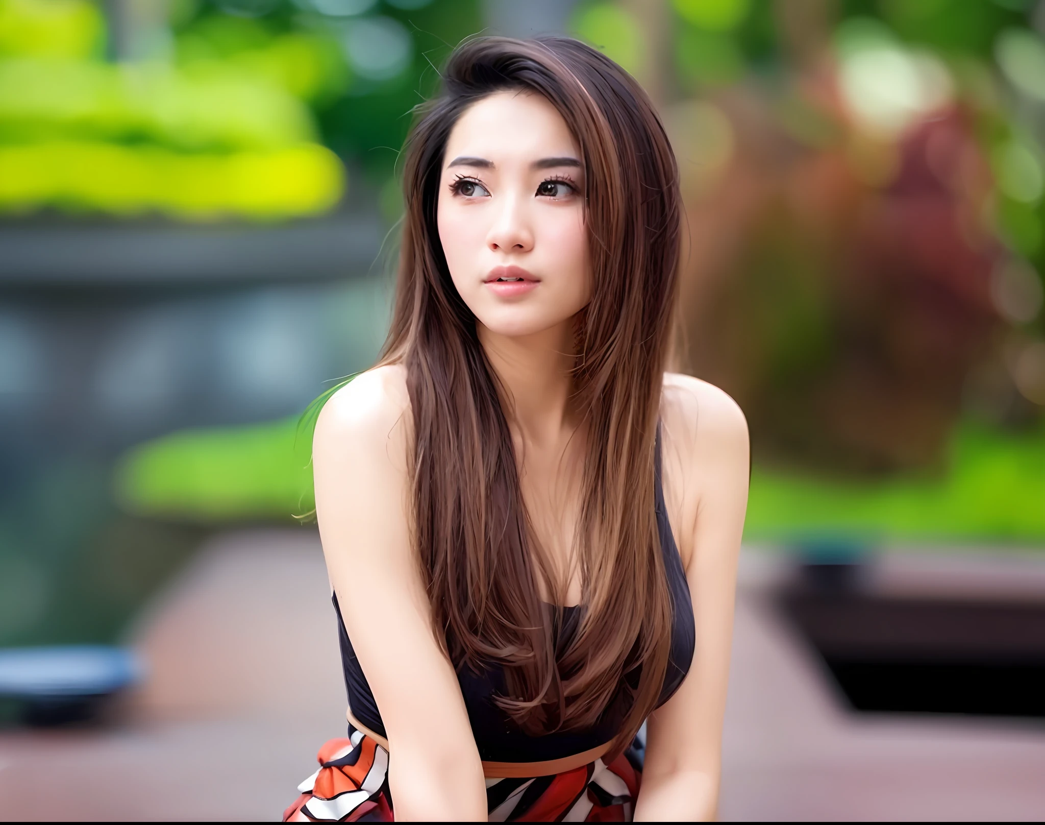 there is a woman in a blue swimsuit posing for a picture, seductive anime girl, wearing leotard, cute girl wearing tank suit, ultrarealistic sweet bunny girl, realistic young gravure idol, pretty face with arms and legs, japanese goddess, sexy girl, photo of slim girl model, beautiful asian girl, photorealistic perfect body, japanese model, tight attire